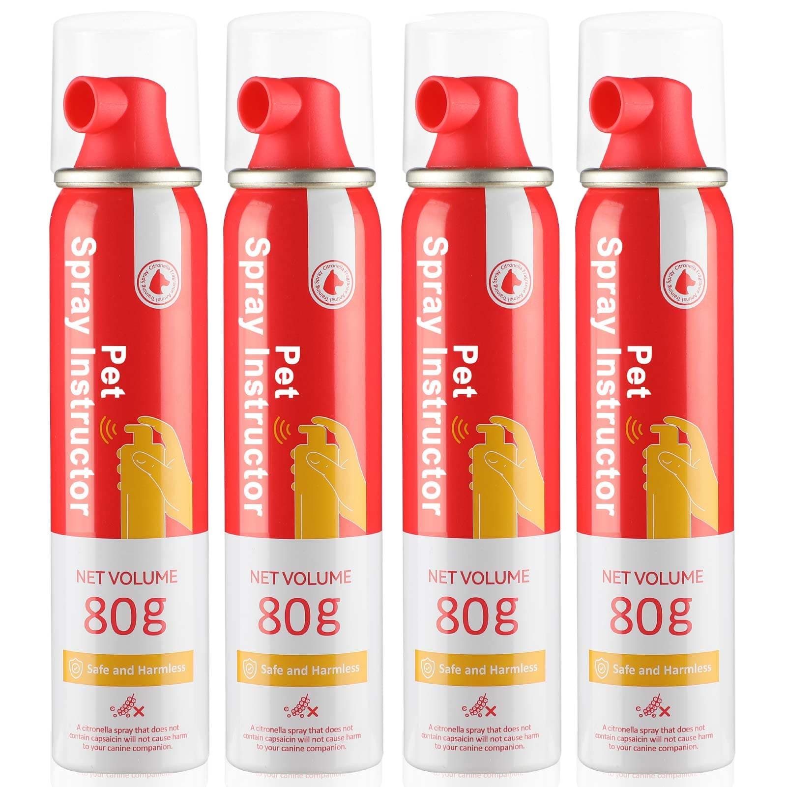 KDSZJDV Corrector Spray Dog Trainer, 80ml 4 Pack Corrector Spray for Dogs to Stops Barking, Food Stealing, Dog Fights, Attacks & Unwanted Dog Behaviour, Safe