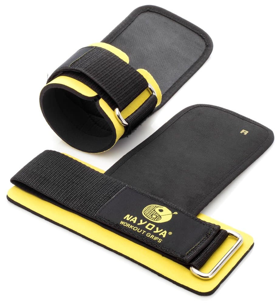 Weight Lifting Straps - with Built in Adjustable Wrist Support Wrap and Palm Protecting Non Slip Grip Pads
