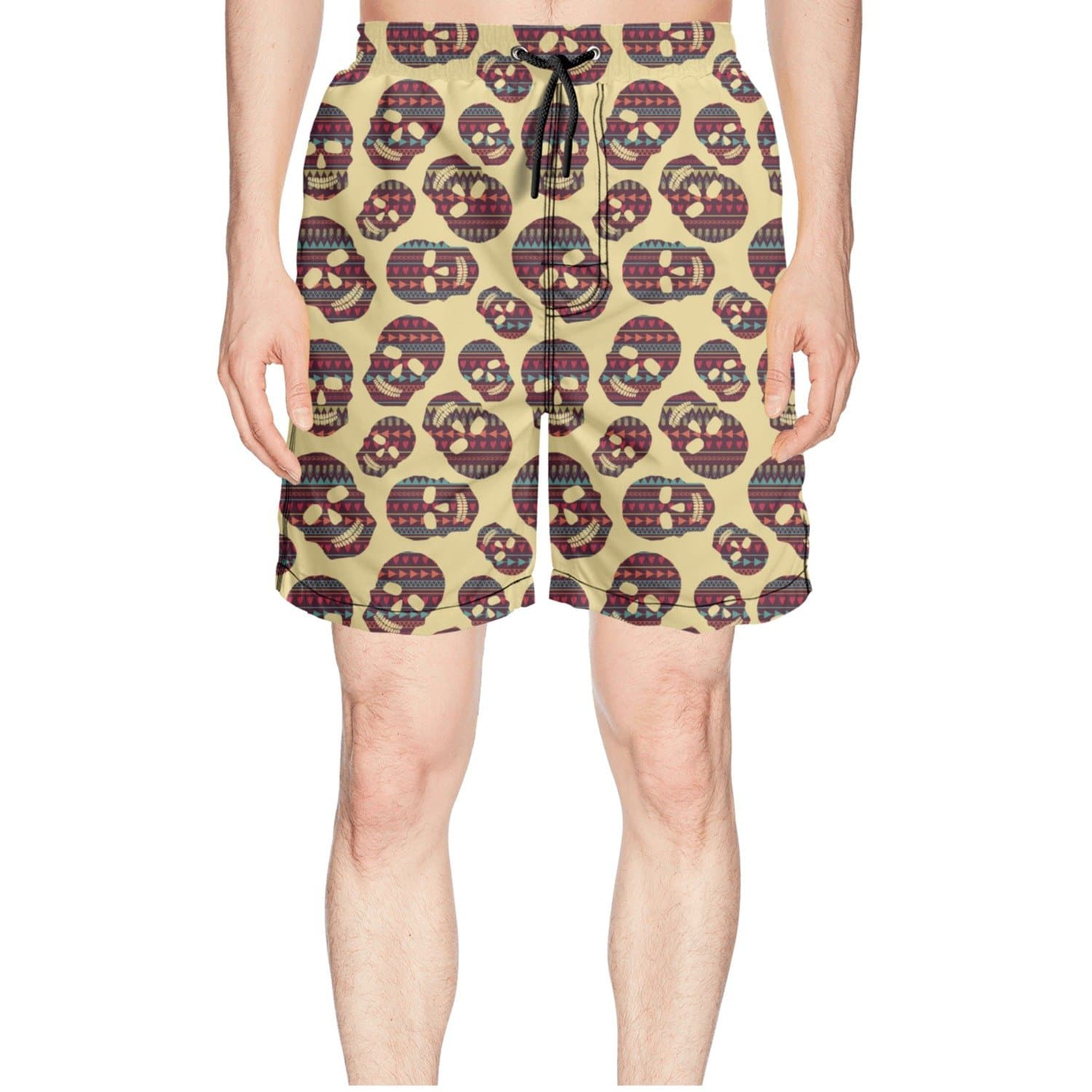 Novelty Seamless Pattern Sea Style Quick Dry Man's Summer Short