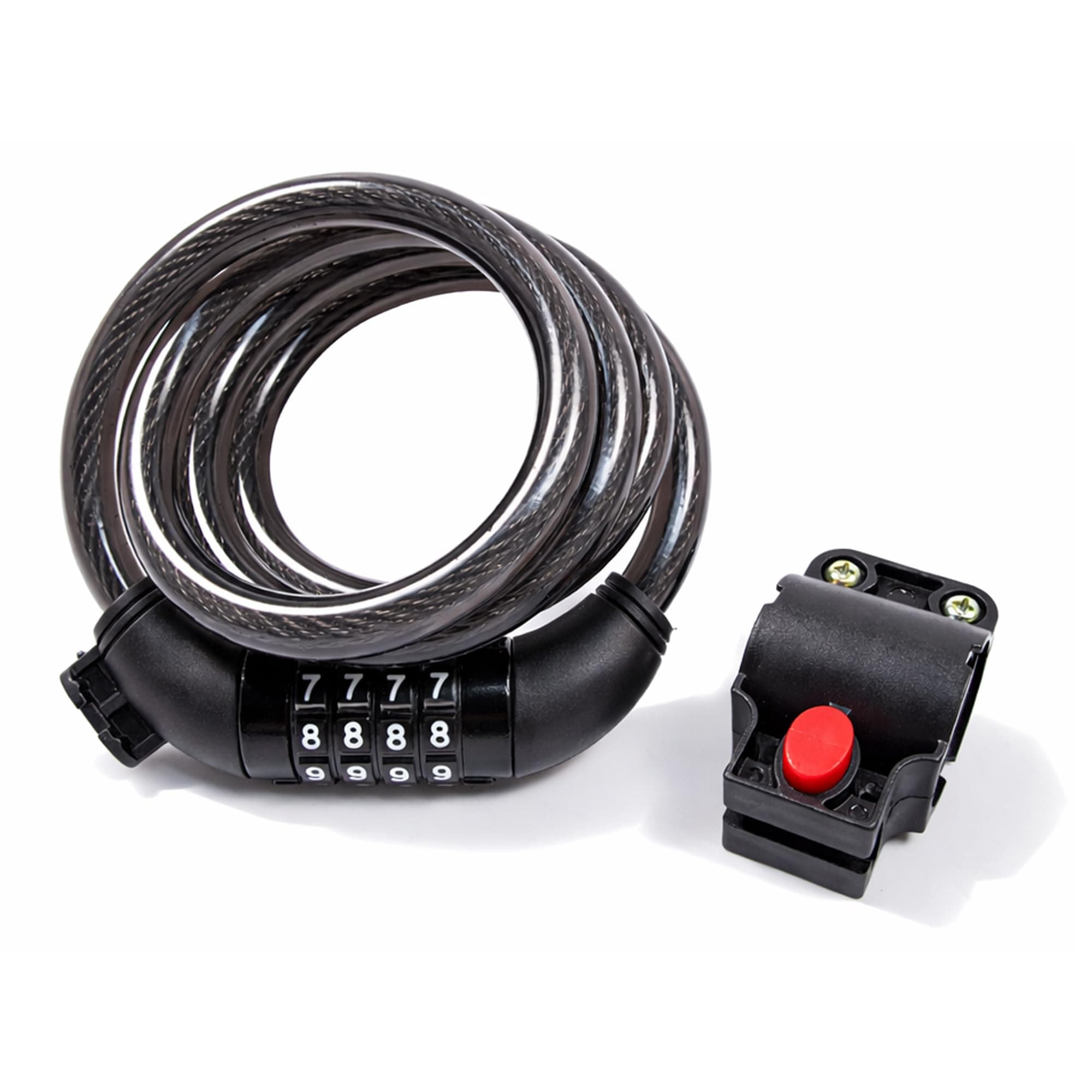 FROSTYRIDER 4 Digit Combination 4FT Bike Lock Cable – Heavy Duty Bicycle Lock Cable,Resettable Bike Lock Combination for Scooters,E-Bikes,Cycle Lock,Bike Padlock,Bike Security