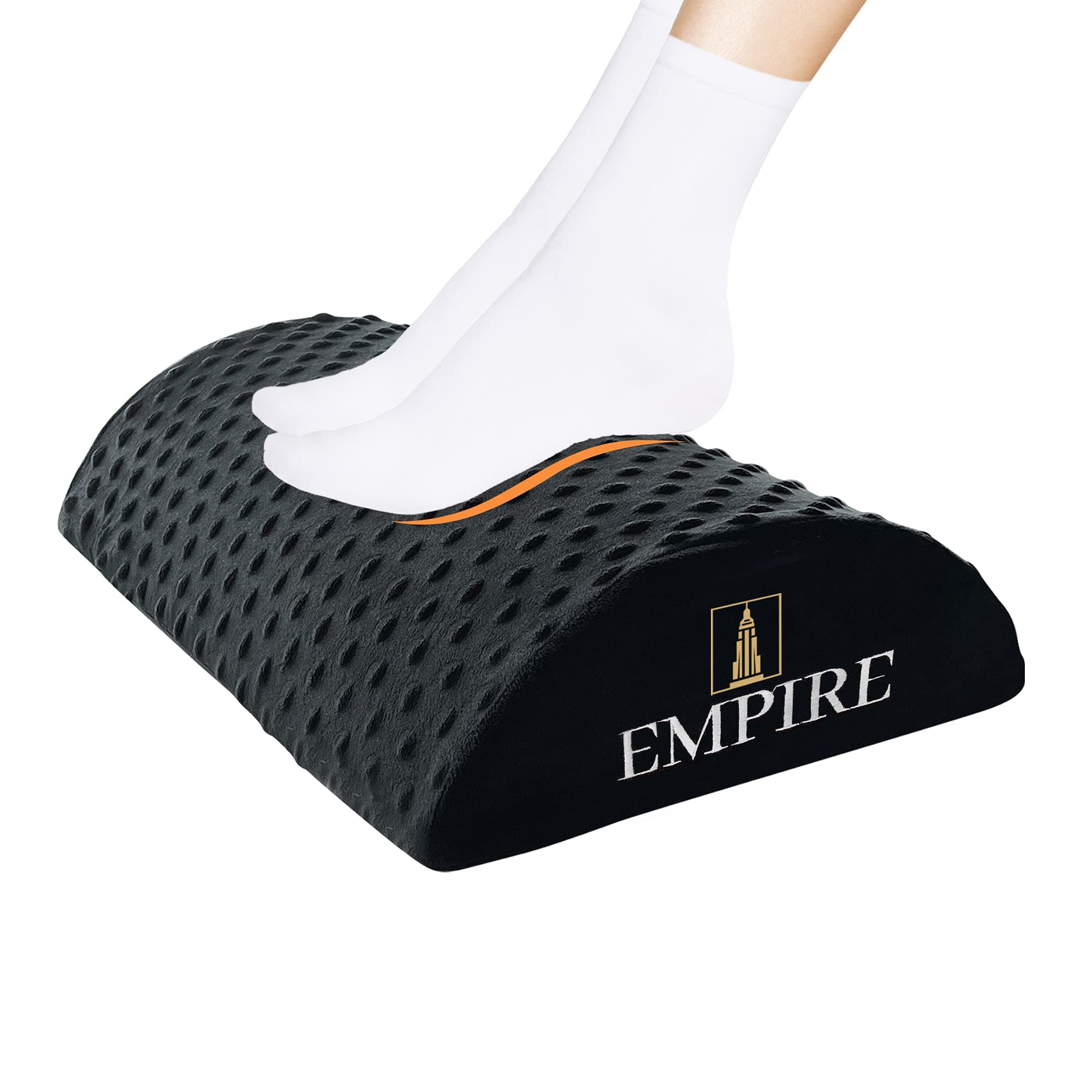 Empire Ergonomic Foot Rest, 50D Memory Foam Stool for Under Desk, Office Cushion, Desk Accessories, Most Comfortable Footrest