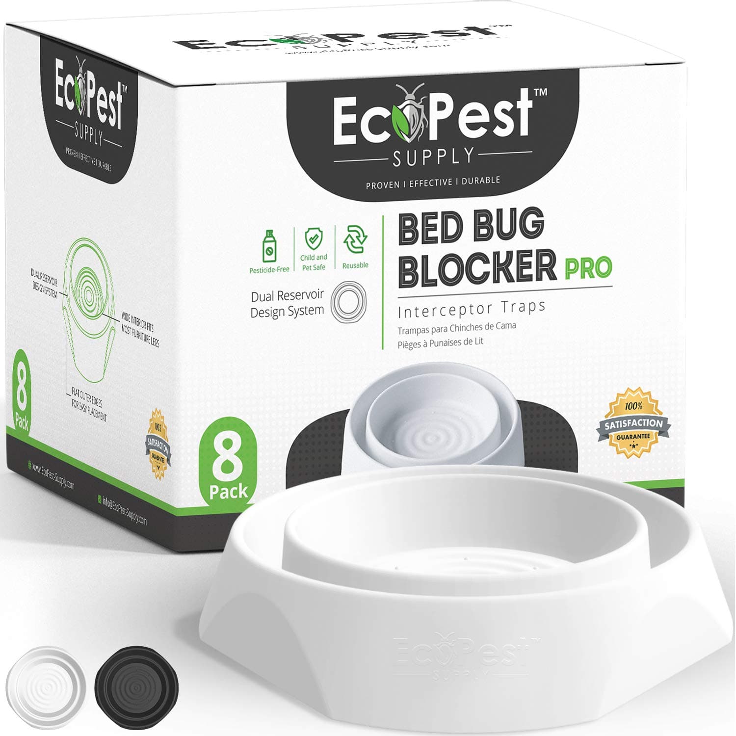 Bed Bug Interceptors – 4 Pack | Bed Bug Blocker (Pro) Interceptor Traps