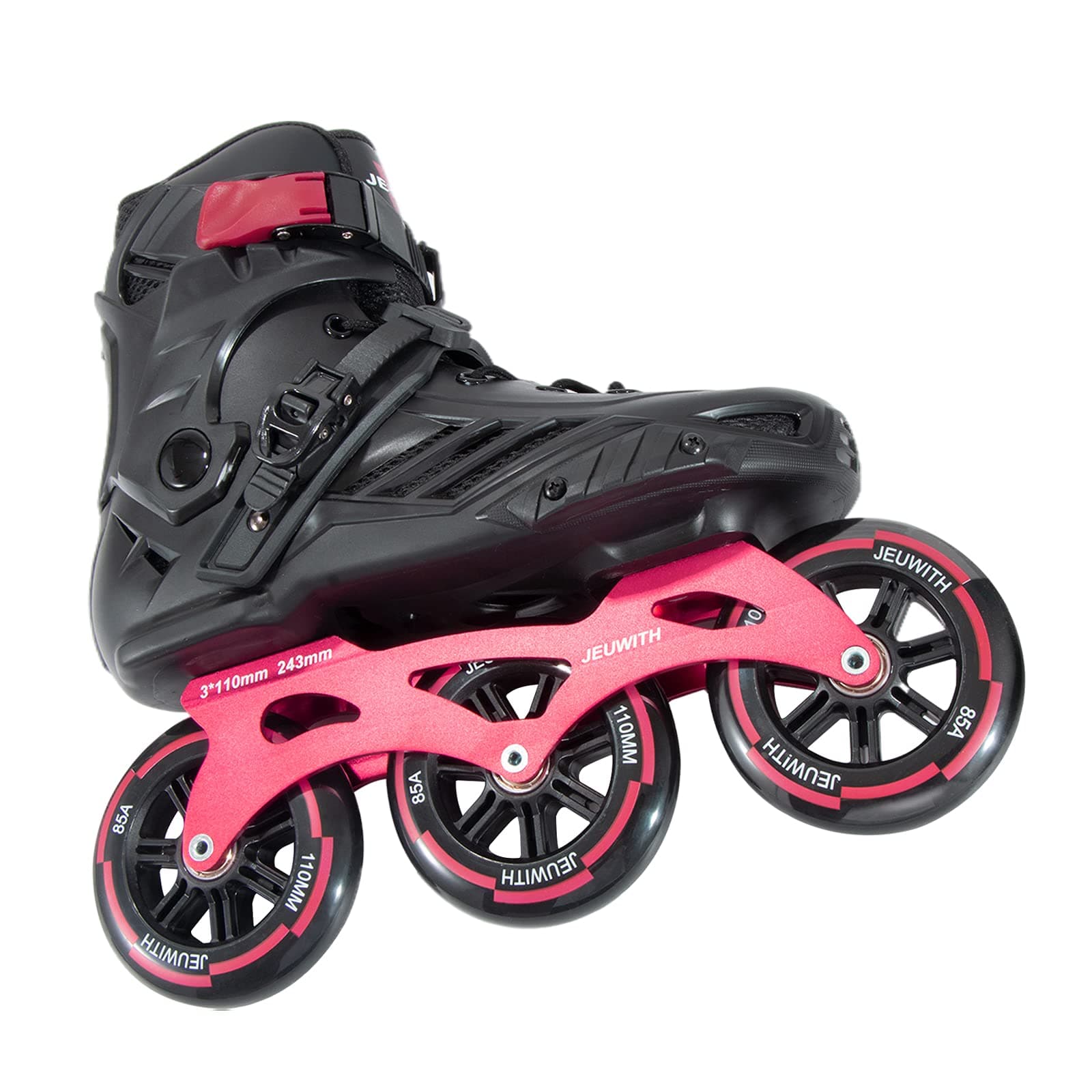 Inline Skates, 3 Wheels 110mm Roller Skates Blades for Adult Women Men, Professional Outdoor Fitness Inline Speed Skates for Unisex