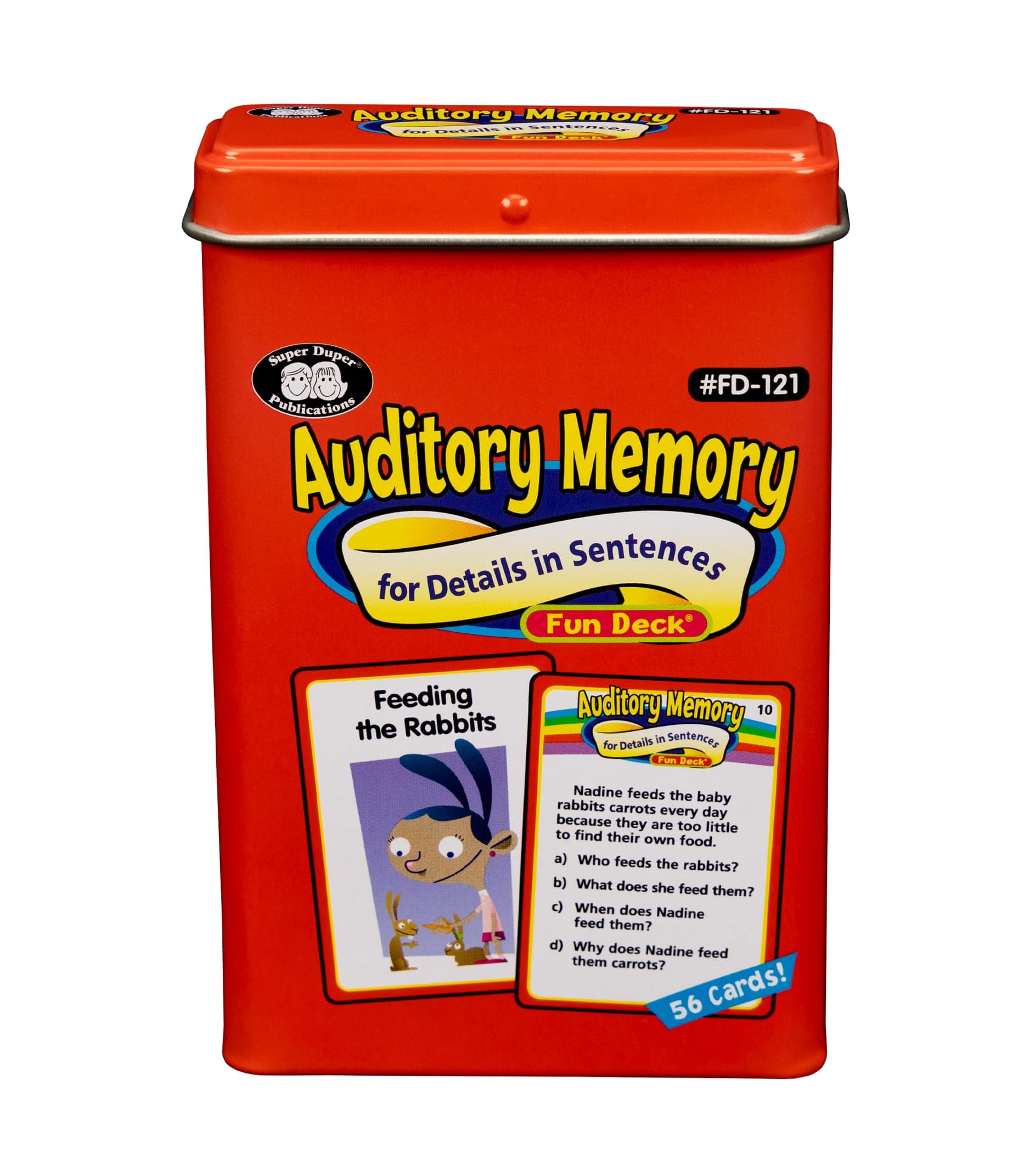 Auditory Memory for Details in Sentences Fun Deck Cards - Su