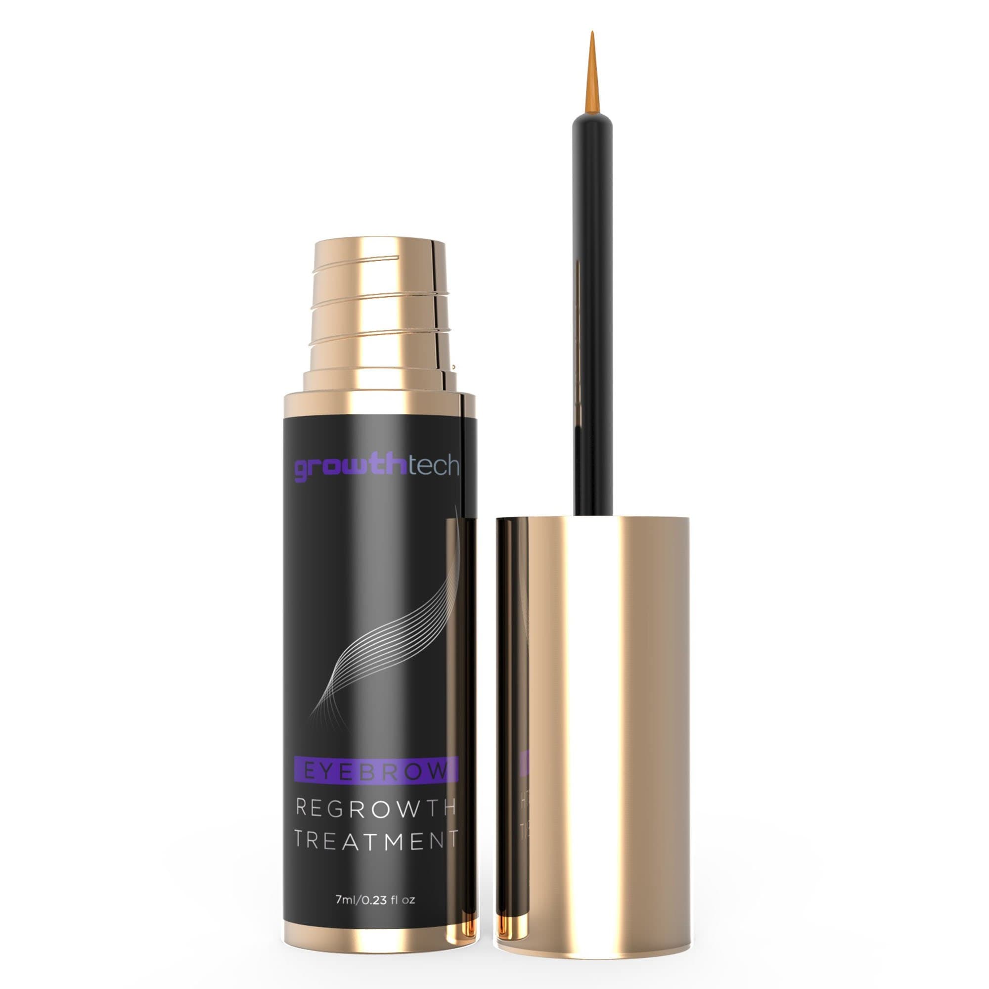 Growthtech Eyebrow Growth Serum - Brow Enhancer - Regrowth for Lash and Brows - Longer - Thicker - With Castor Oil and Peptides - By Growthtech