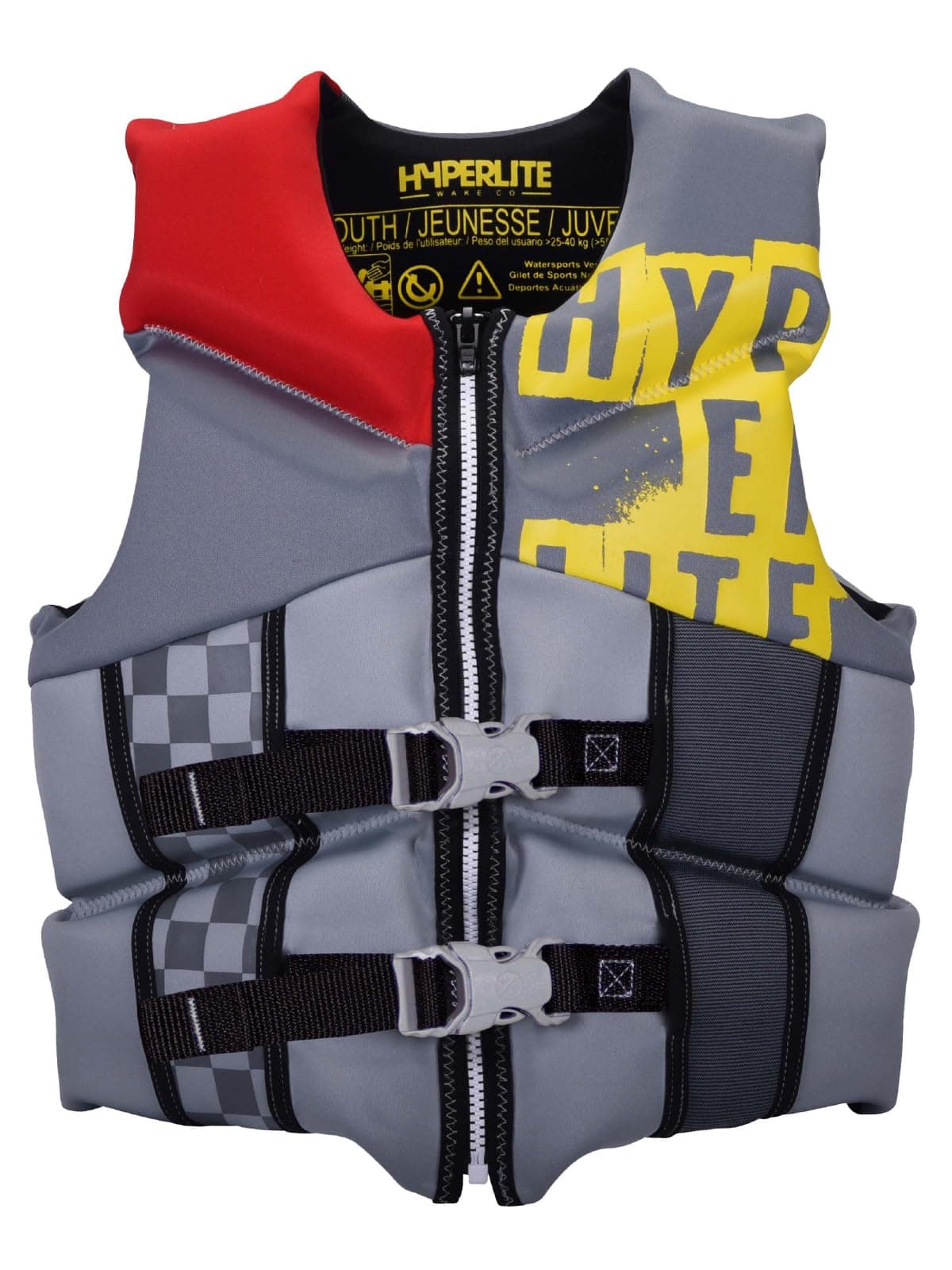 HyperLite Elite Youth Life Jacket, US Coast Guard Approved Level 70 Buoyancy Aid, Great for Any Water Sports Activity Including Boating, Paddle & Swimming, Youth Boys, 50-90lbs, 2022