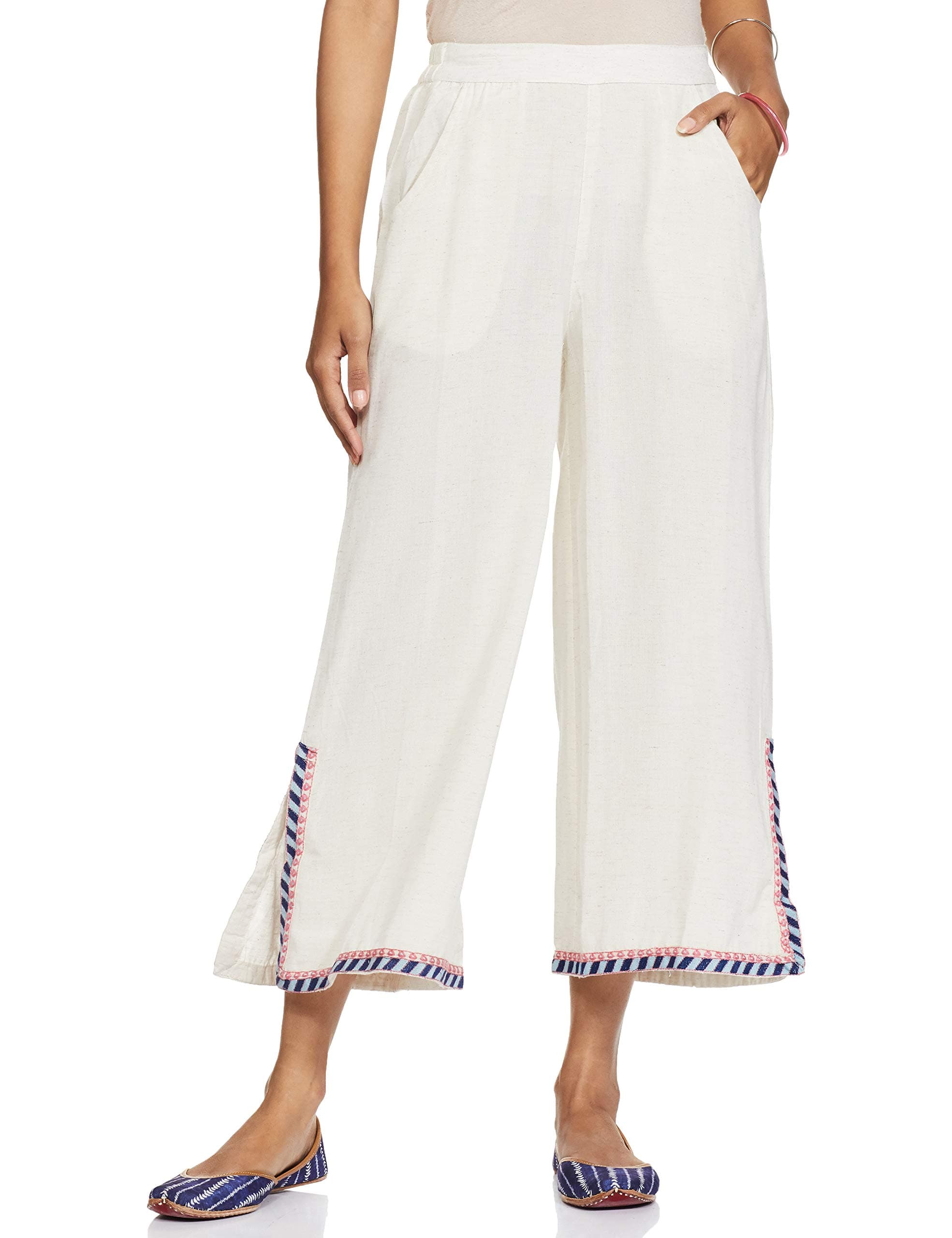 global desi Women's Regular Straight Pants