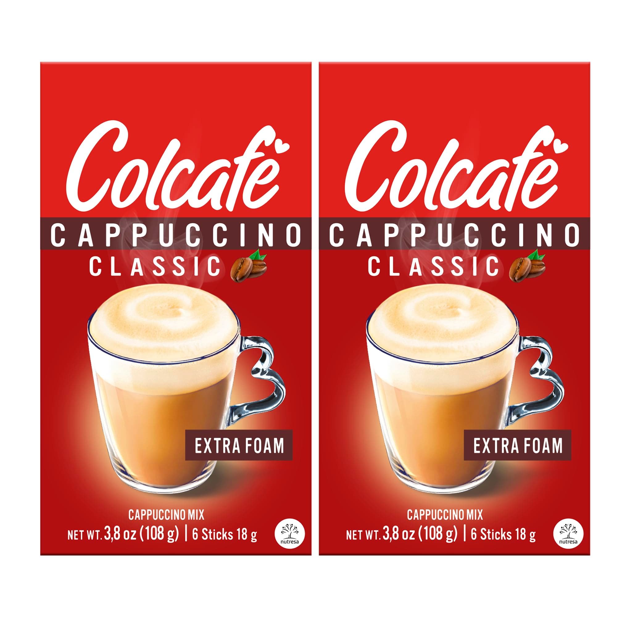 Instant Classic Cappuccino, 6 sticks per pack, Pack of 2