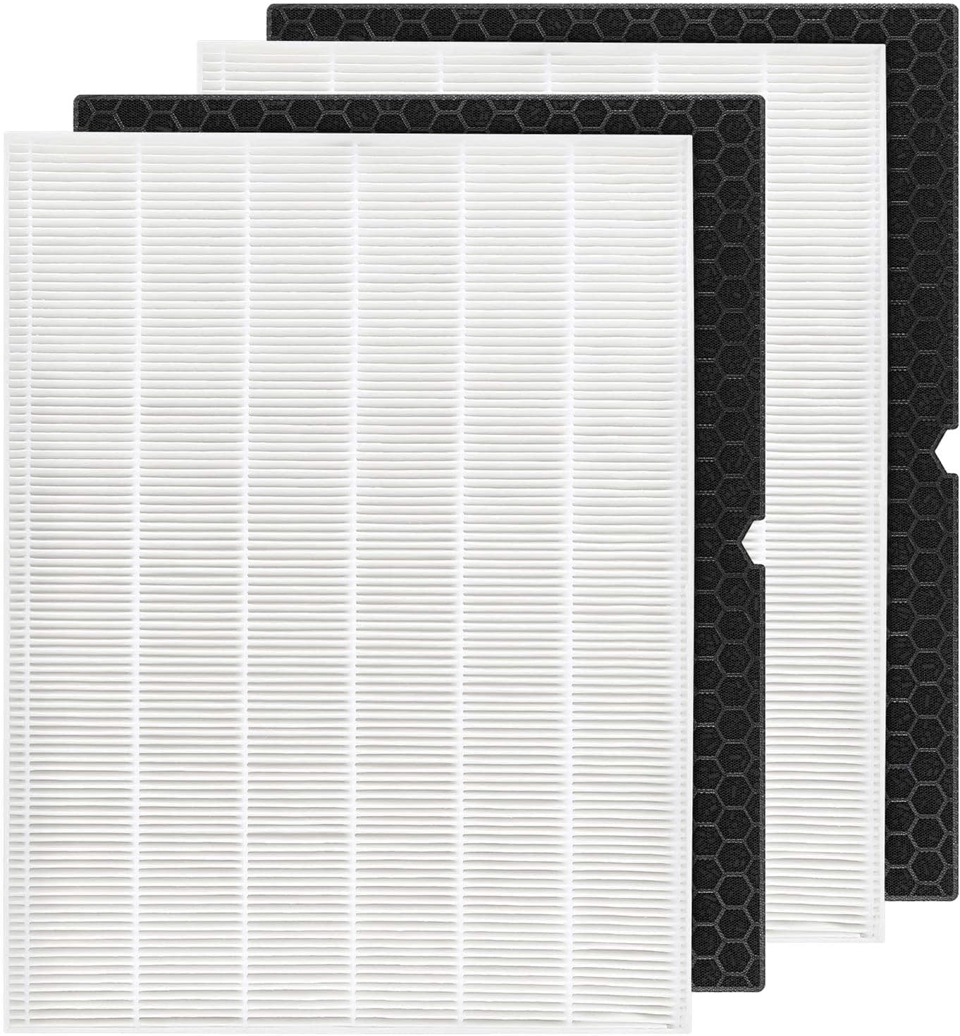 2 + 2 116130 HEPA Replacement Filter H 116130 for Winix 5500-2 Plasmawave Air Purifier and Models AM80 - HEPA Filter and Activated Carbon Filter Combo Pack