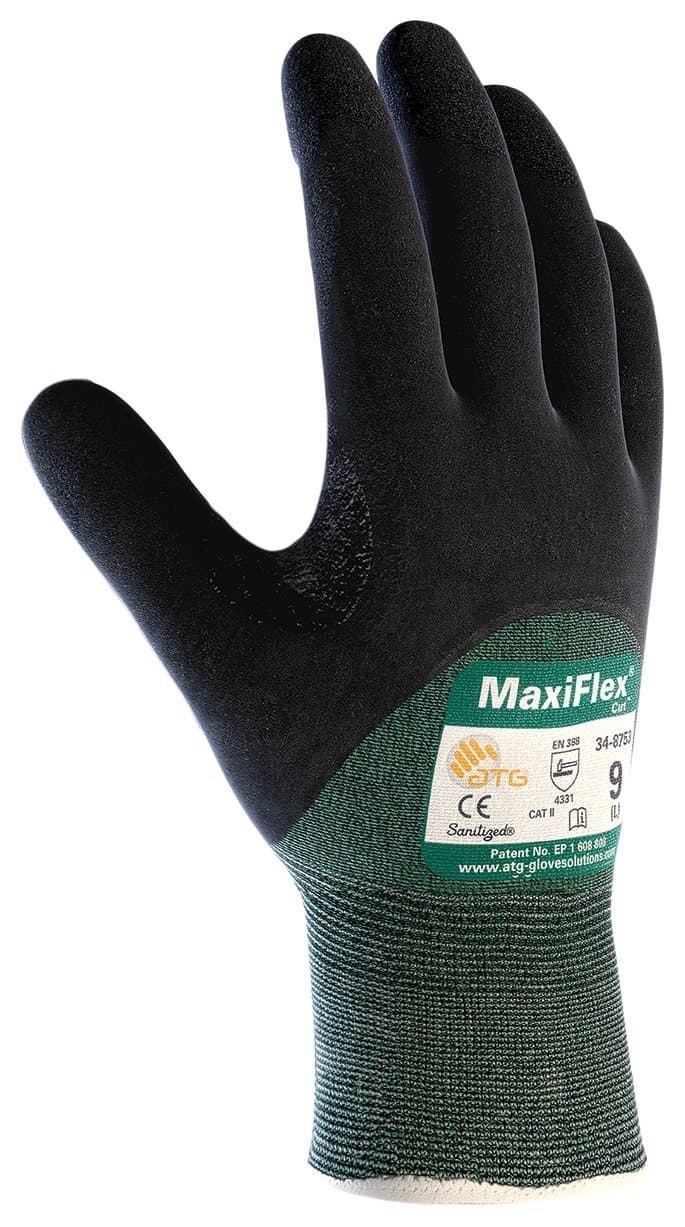 ATG 34-8753/XL MaxiFlex Cut Engineered Yarn Cut Resistant Gloves With Micro-Foam Nitrile Coating