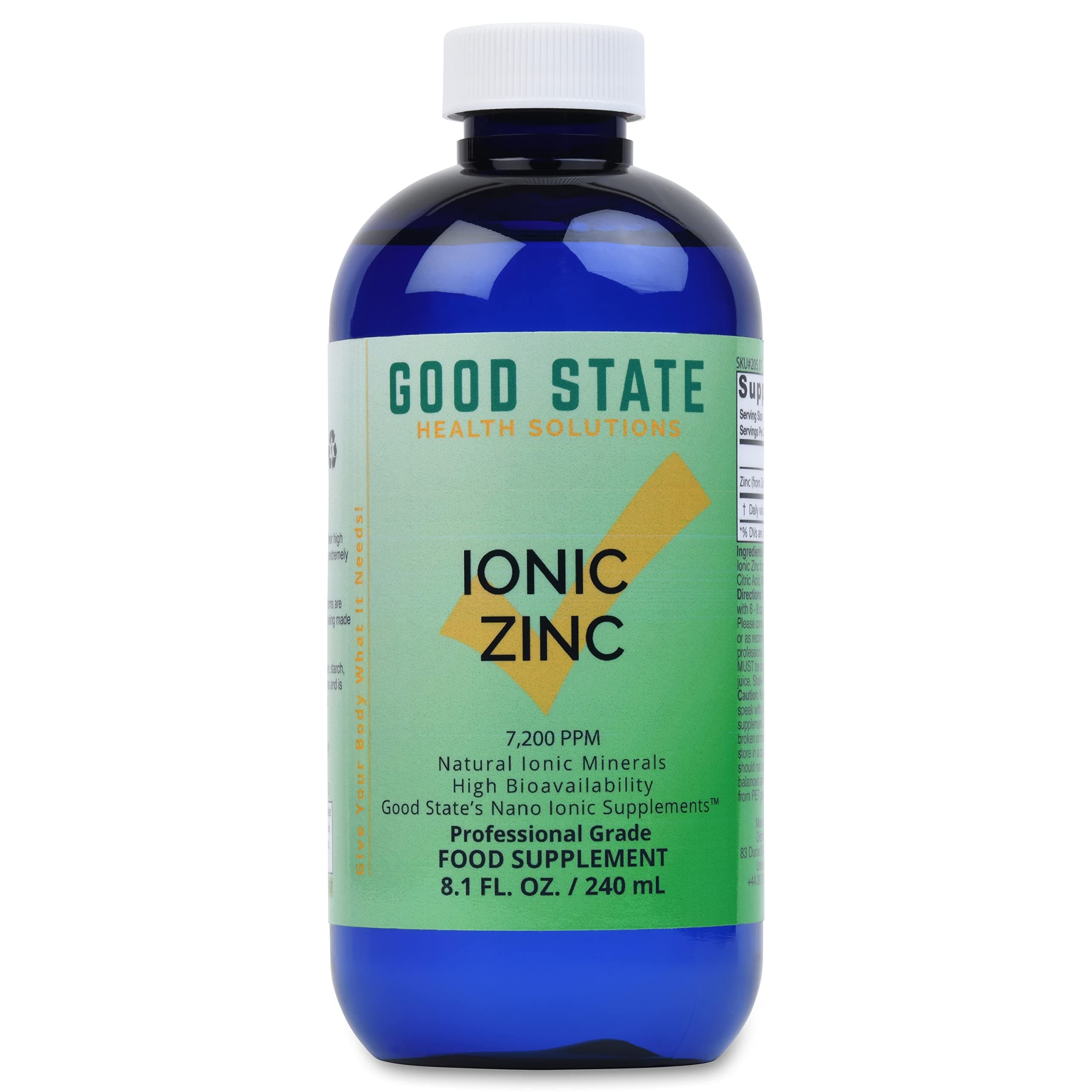 Liquid Ionic Zinc (96 servings at 18 mg elemental, plus 2 mg fulvic acid - 8 fl oz)