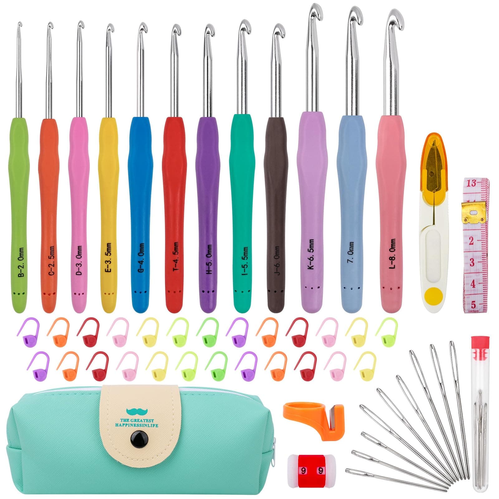 51 Pack Crochet Hooks Set