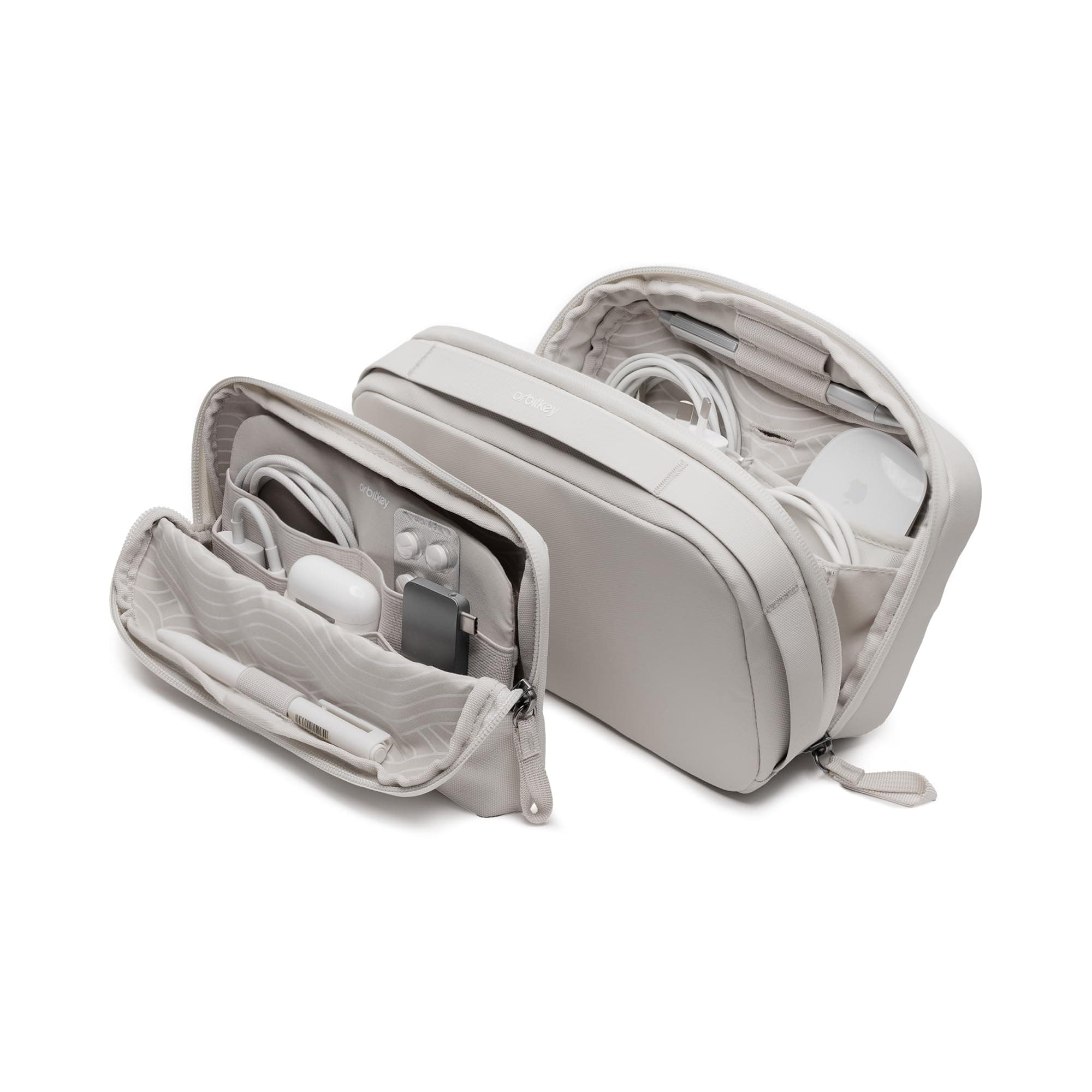 KonMari 2-in-1 Tech Acessory Pouch - Stone