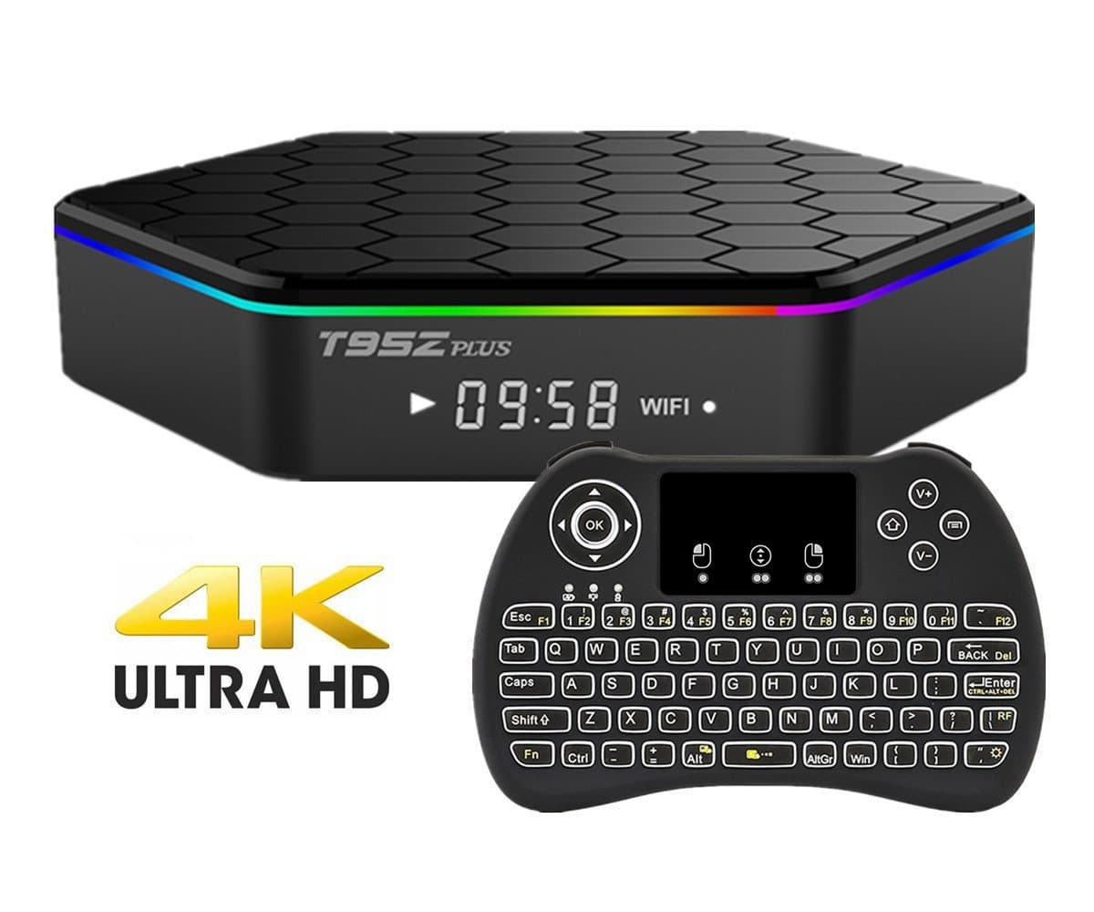 EVANPO T95Z Plus Android 7.1 TV Box Amlogic S912 Octa-core CPU 2GB RAM 16GB ROM (Wireless Keyboard Included)