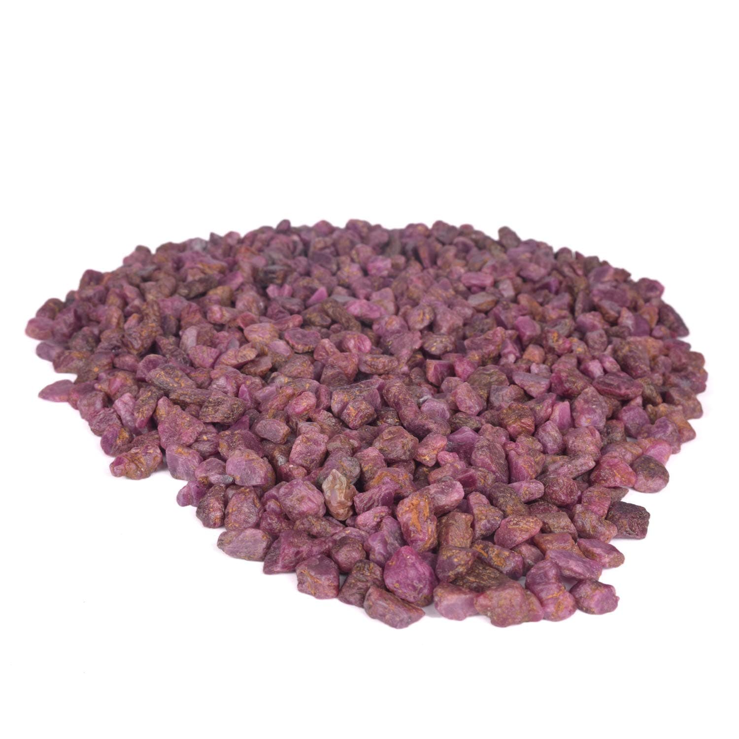 100 Ct Star Ruby Rough Stones Set of 10 Pcs - Raw Rocks Perfect for Tumbling, Lapidary Polishing, Reiki, Crystal Healing and Craft Gemstone Beads