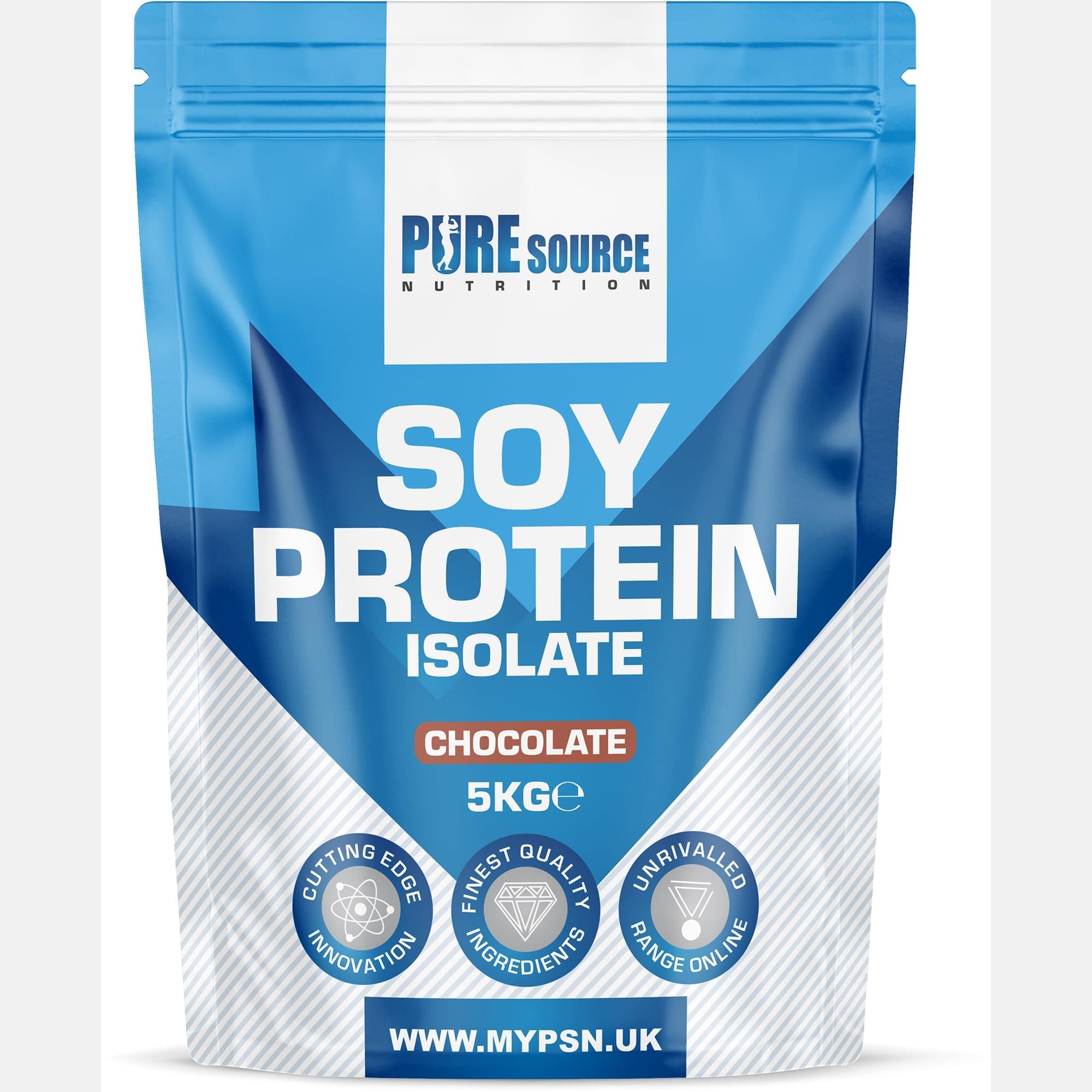 Soy Protein Isolate Powder (90% Protein) 5Kg Chocolate SOYA Protein Vegan Powder for Superfood Supergreens Dairy Free Plant Based Protein (5kg, Chocolate)