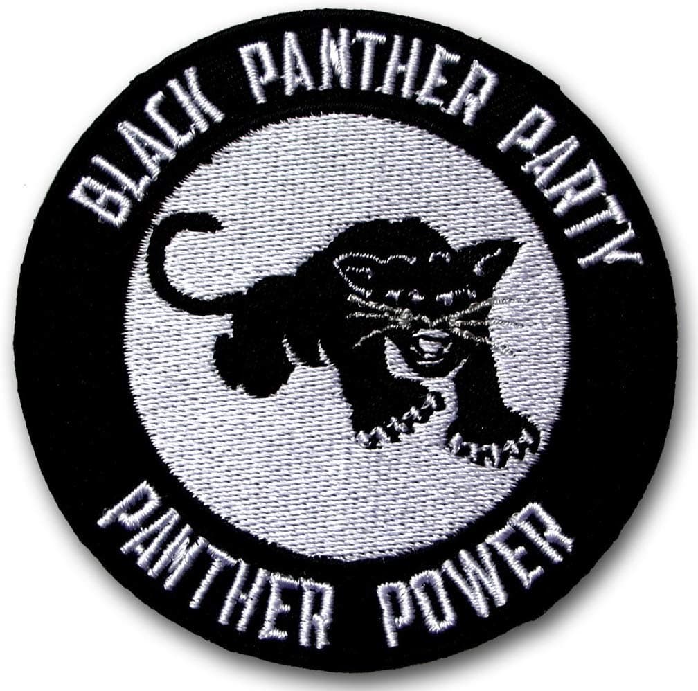 PatchClub Black Panther Party Patch - BLM, Panther Power Patch Iron On/Sew On Embroidered