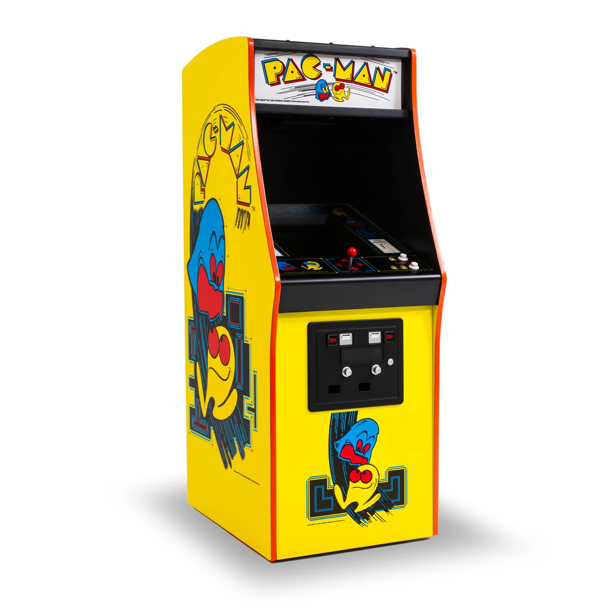 Quarter Arcades Official PAC-MAN 1/4 Sized Mini Arcade Cabinet by Numskull – Playable Replica Retro Arcade Game Machine – Micro Retro Console
