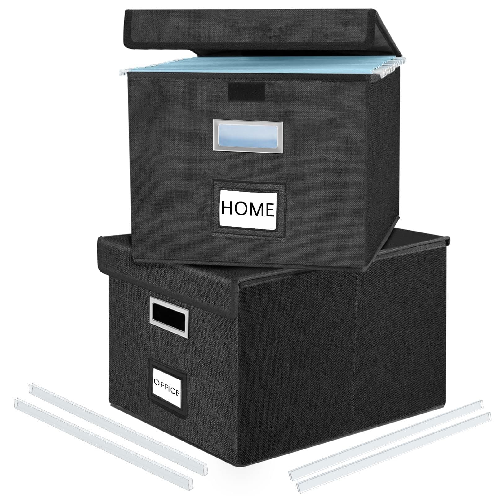 File Boxes of 2 - Black
