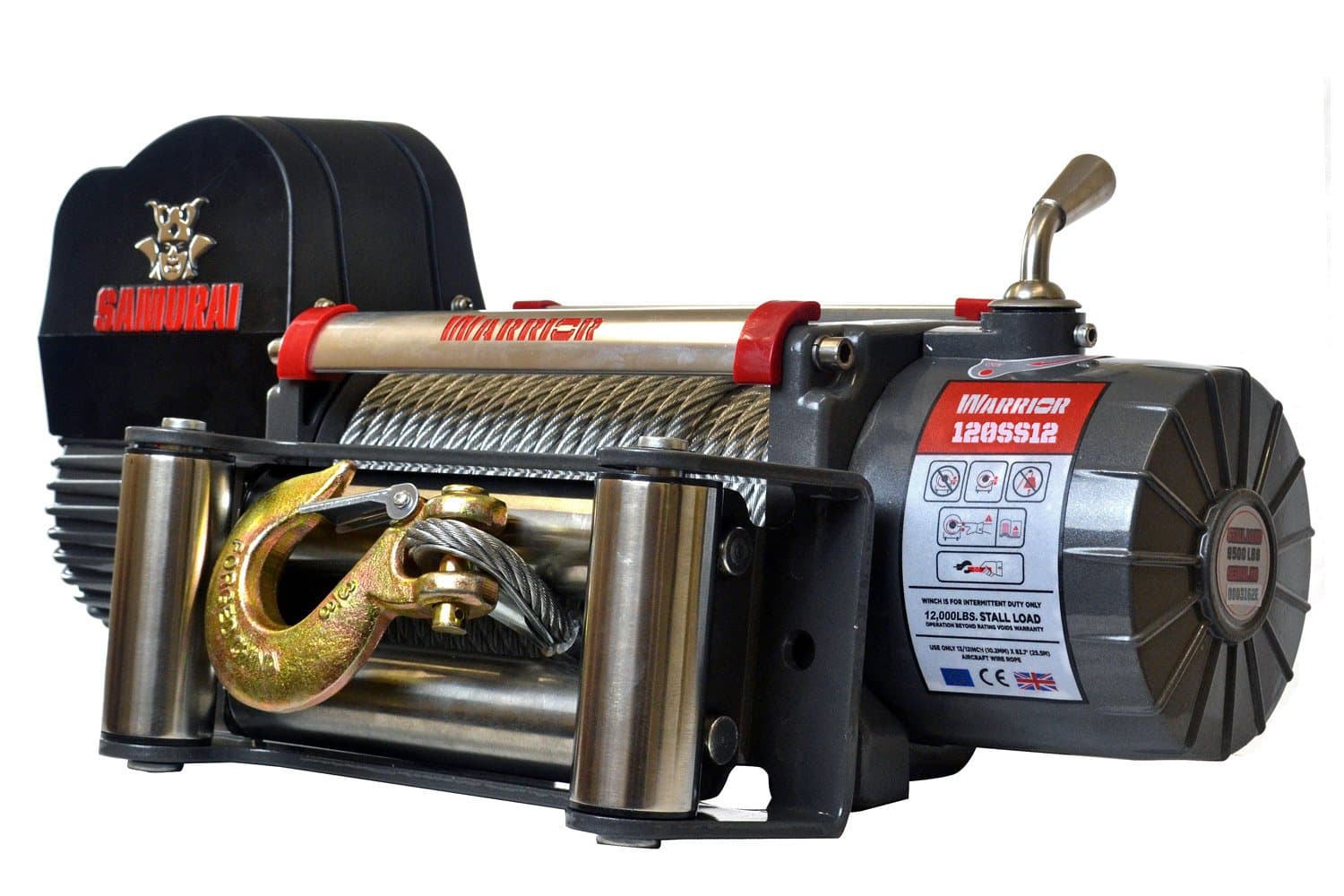 Electric Cable Winch, Warrior Samurai S12000 5.4 t 12 V