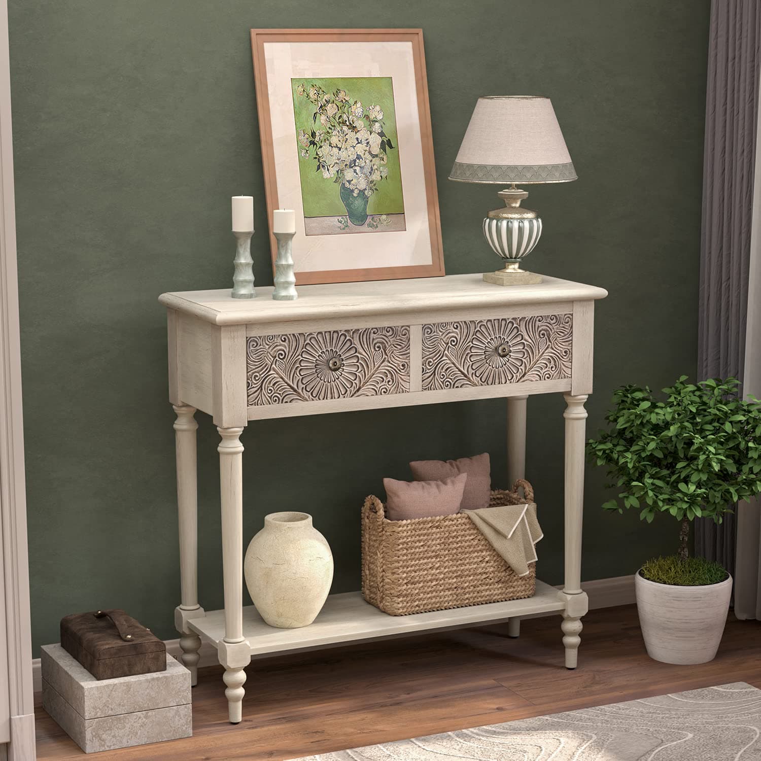 2-Drawer Console Table
