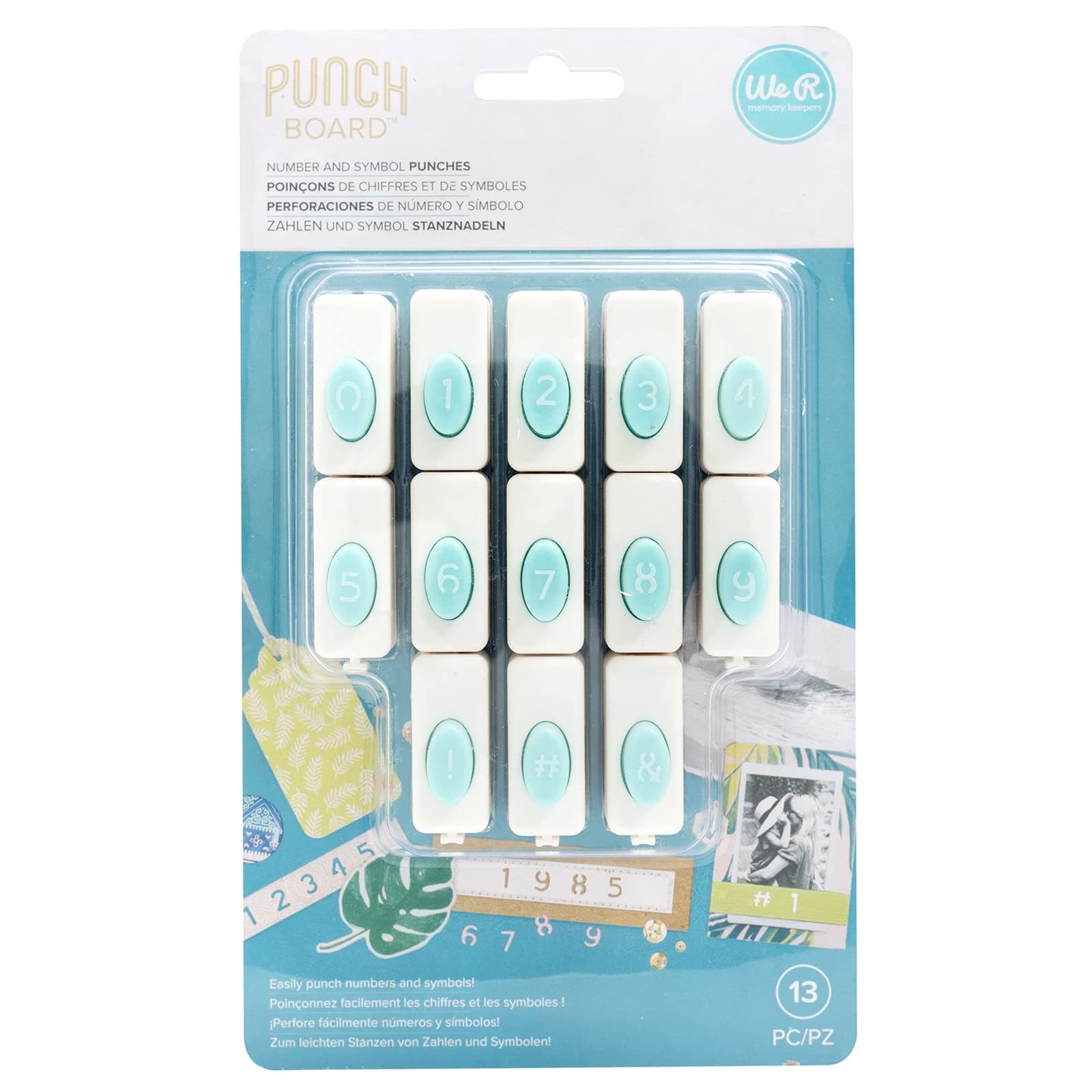 Number Punches Set, Pair with Punch Board, Mix and Match Numbers, for Crafting, Scrapbooking, DIY Projects, Journaling, Cardmaking, and More