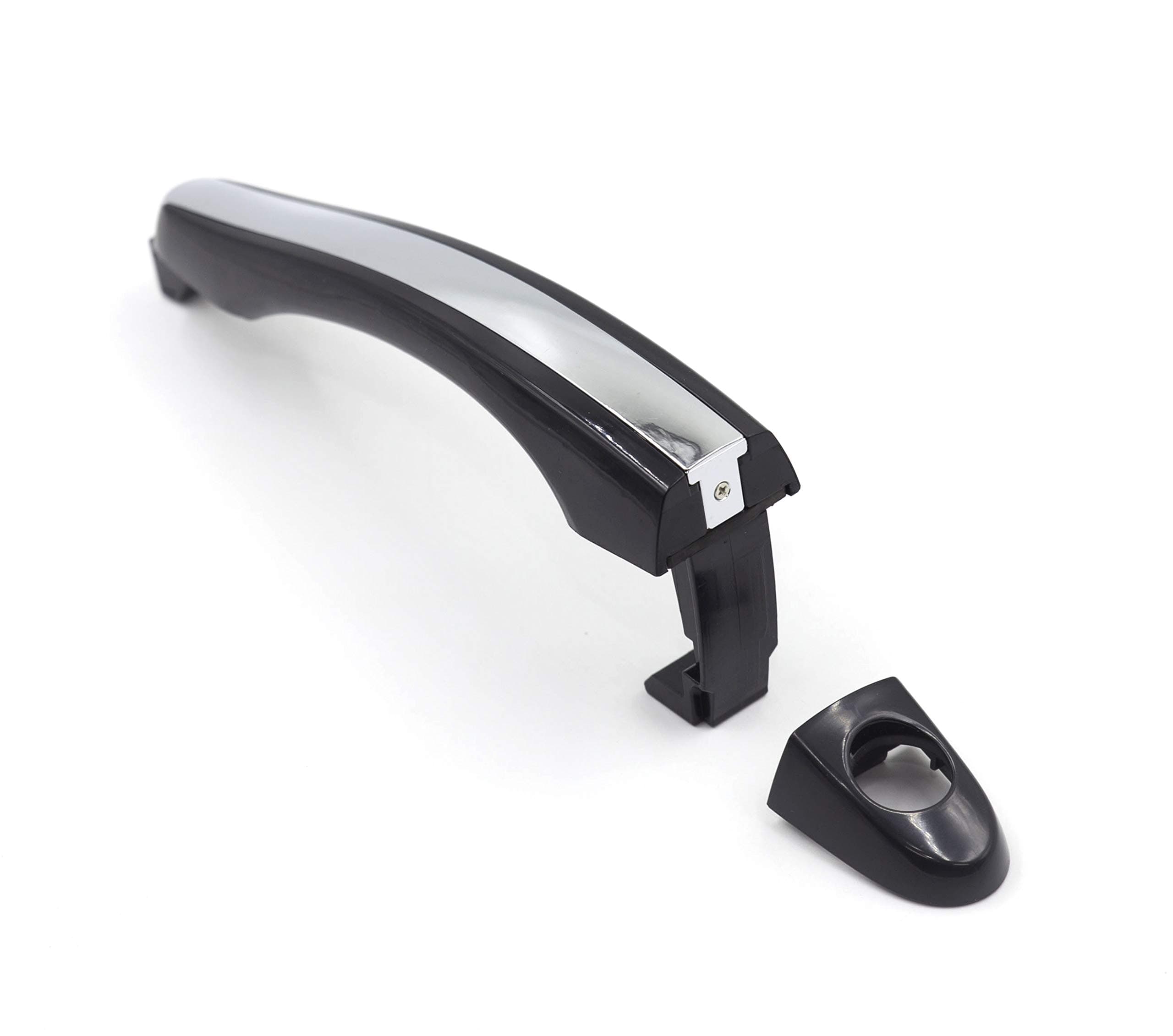 Otois Exterior Outer Door Handle Chrome/Black Front Driver Left for Hyundai Azera 2006 2011