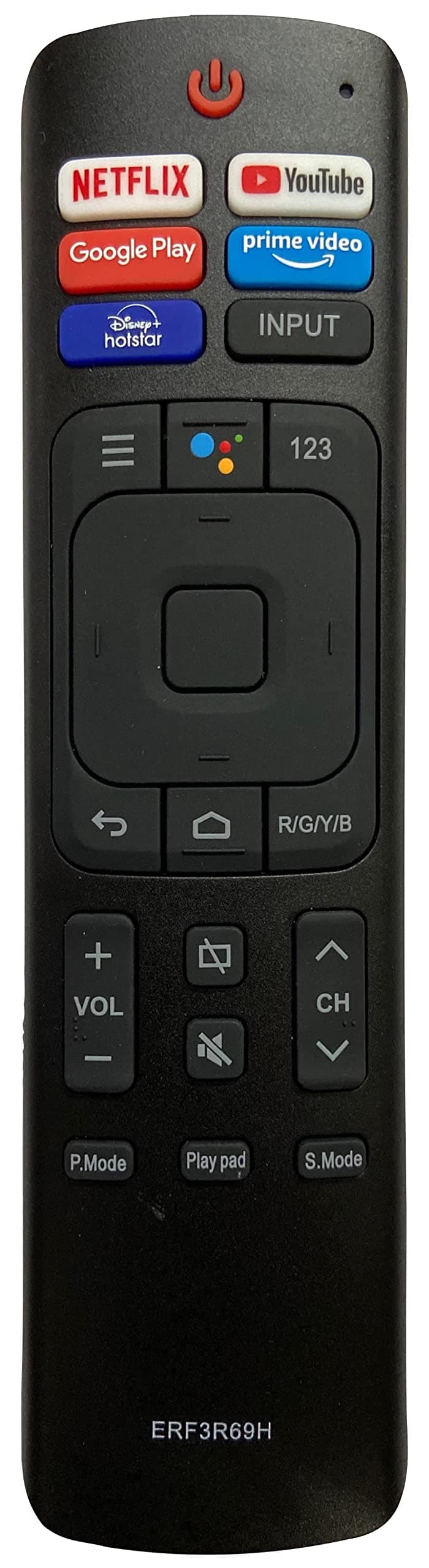 Remote Control ERF3R69H with Netflix & YouTube Functions Compatible for Hi-Sense LED TV (No Voice & Google Assistant Functions)