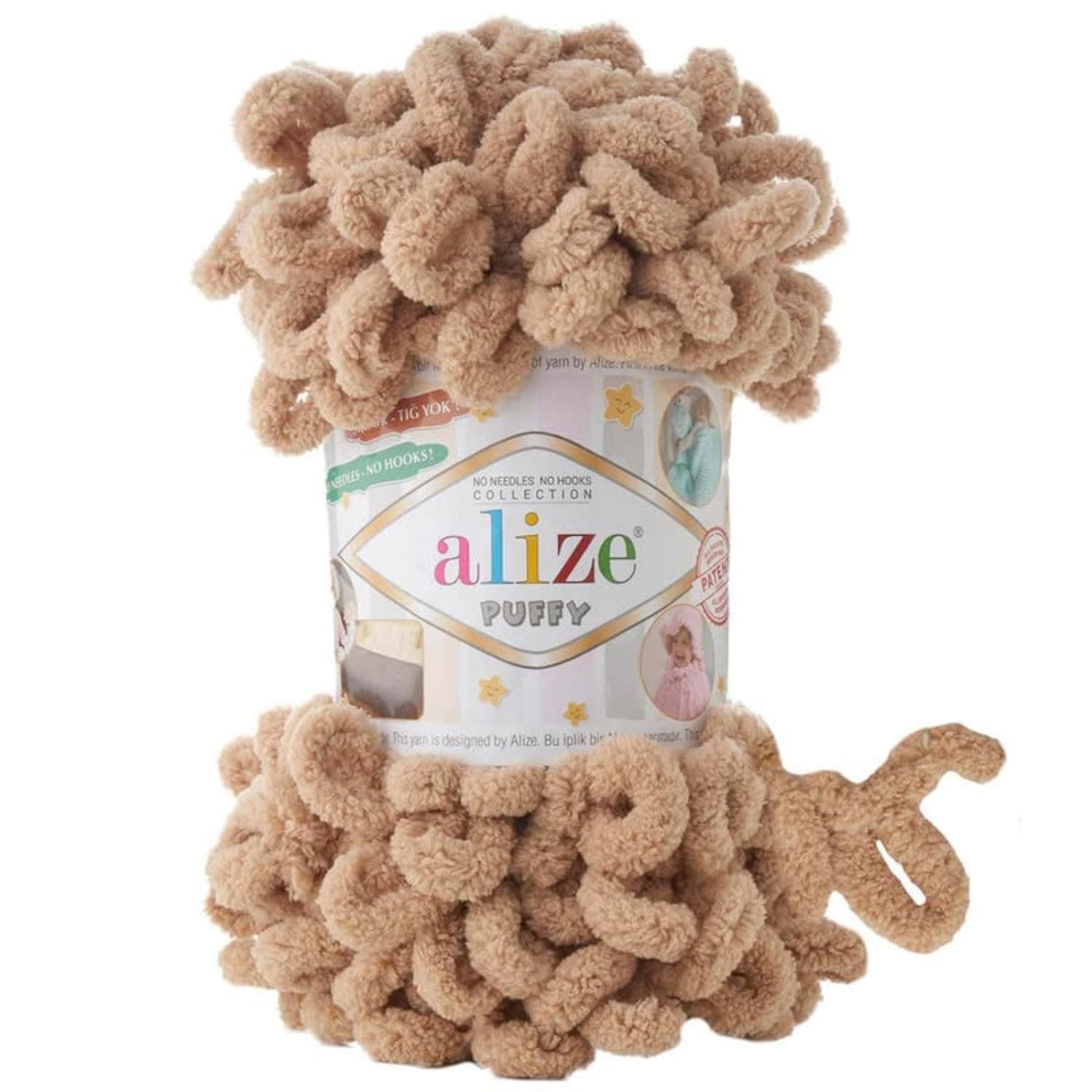 ALIZE Puffy Hand Knitting Yarn (Beige 262)