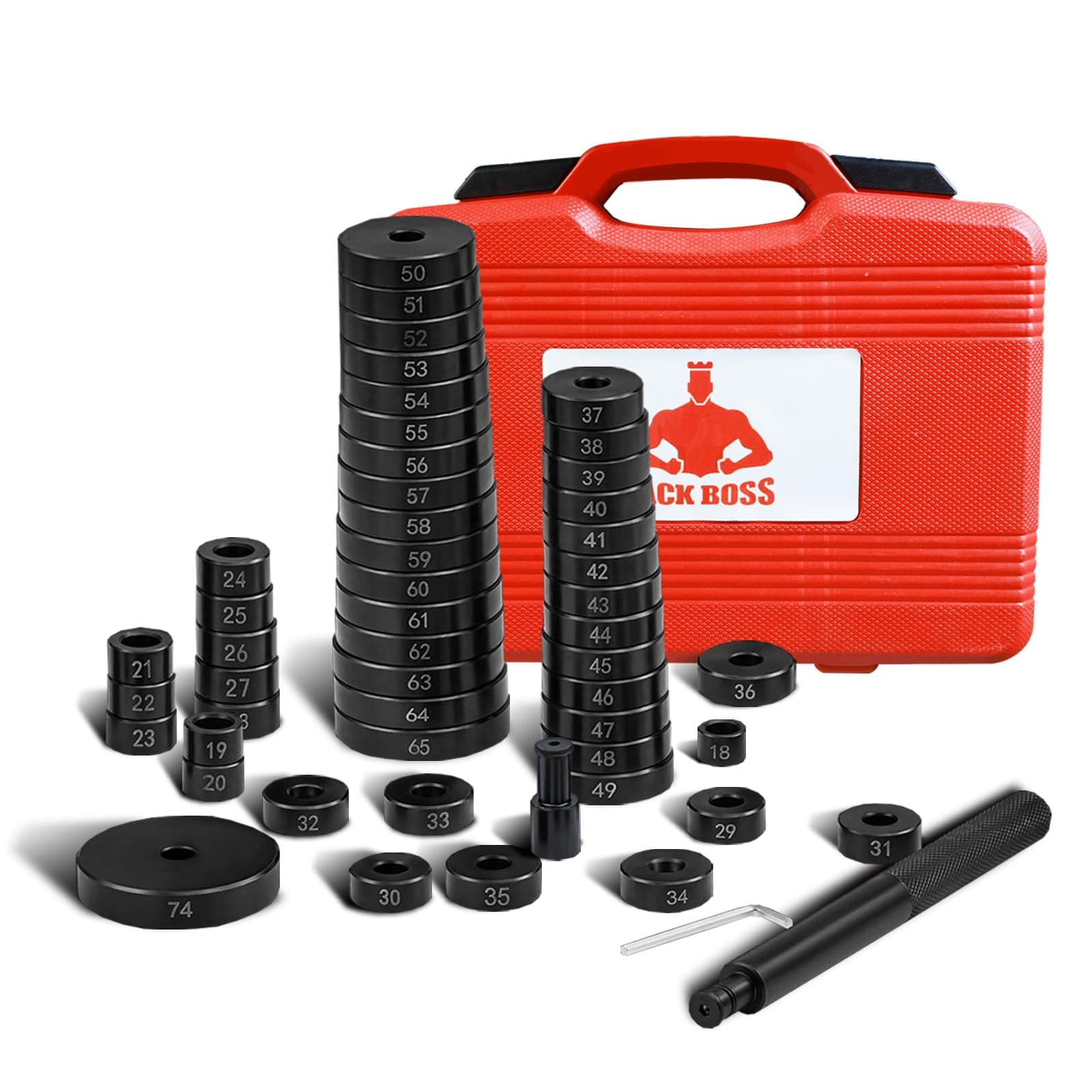 52-in-1 Bushing Driver Tool Set,Transmission Wheel Axle Bearing Race,Seal Installer Remover, Bush Removal Puller Bearing Press Tool Kit