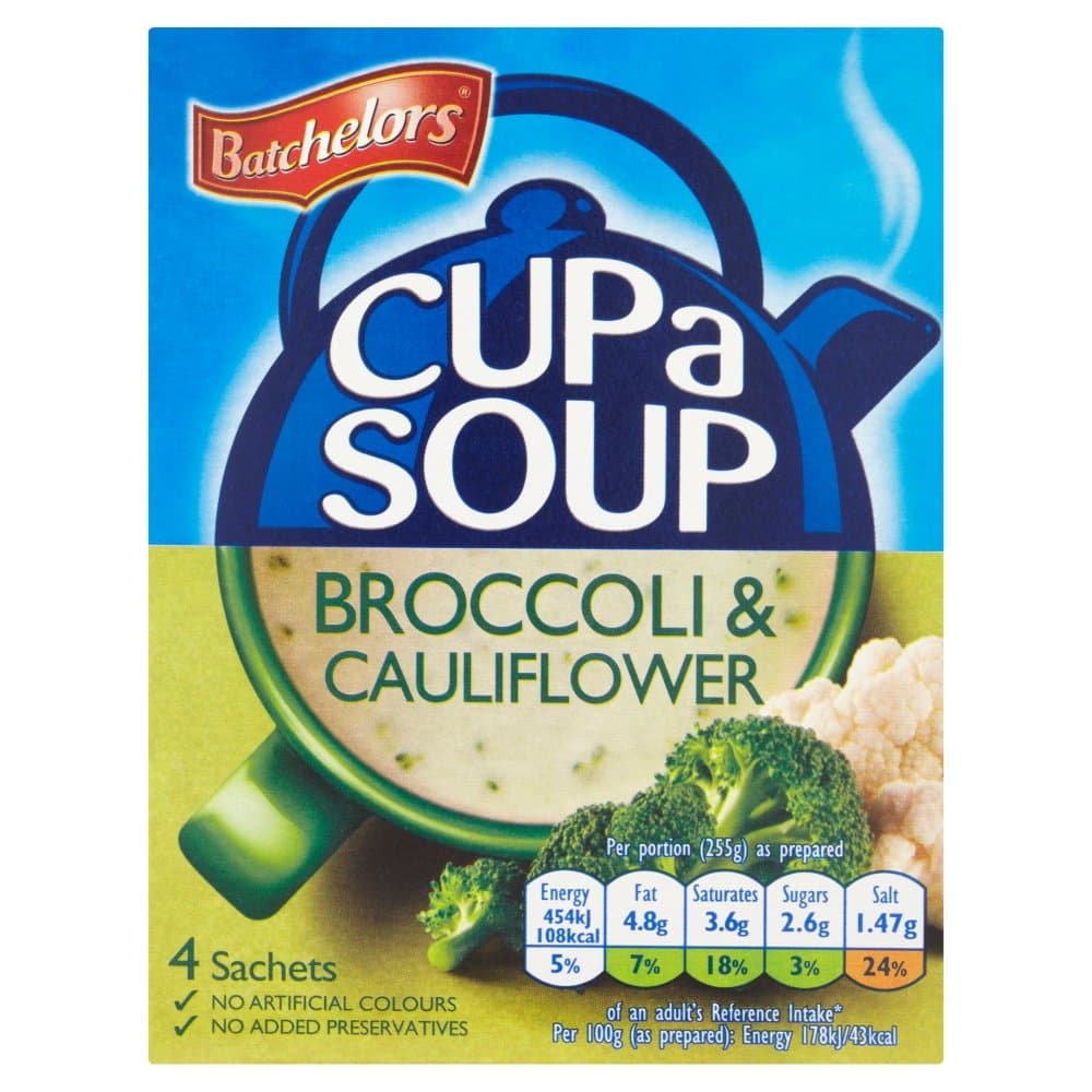 Cup a Soup Creamy Broccoli & Cauliflower (4 per pack - 101g)