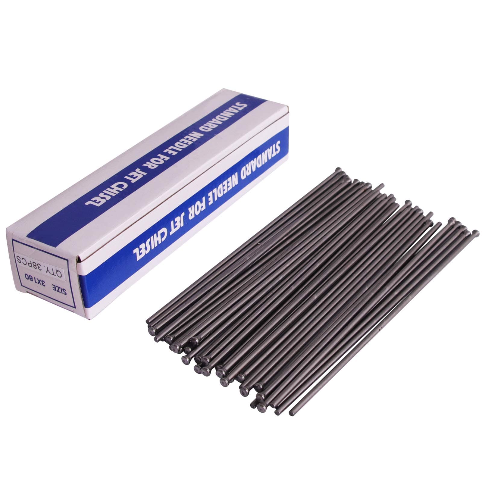 SWANSOFT Descaling Needles for Needle Scaler, 38 Pcs Replacement Needles Set for Electric & Air Needle Scaler, 7' Length