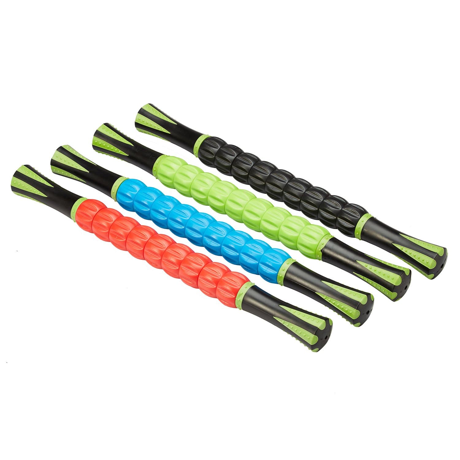 LibraJoy Trigger Point Muscle Roller Stick - Massager for Relief Pain, Sore, Cramping, Massage, Physical Therapy & Body Recovery - 18 Inches (Red)