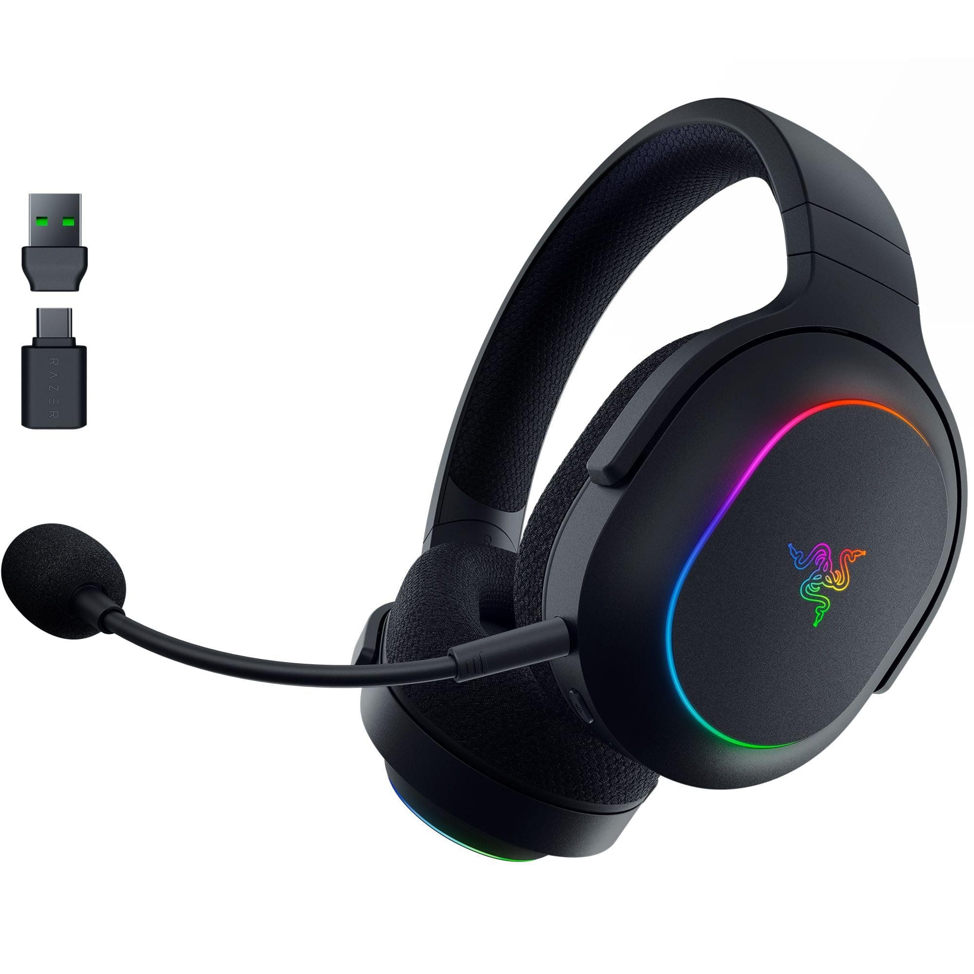 Barracuda X Chroma 2.4GHz Wireless Bluetooth Gaming Headset, Lightweight Chroma RGB Headset, 40mm Drivers, Cardioid Microphone, 70 Hour Battery for PC, Mac,