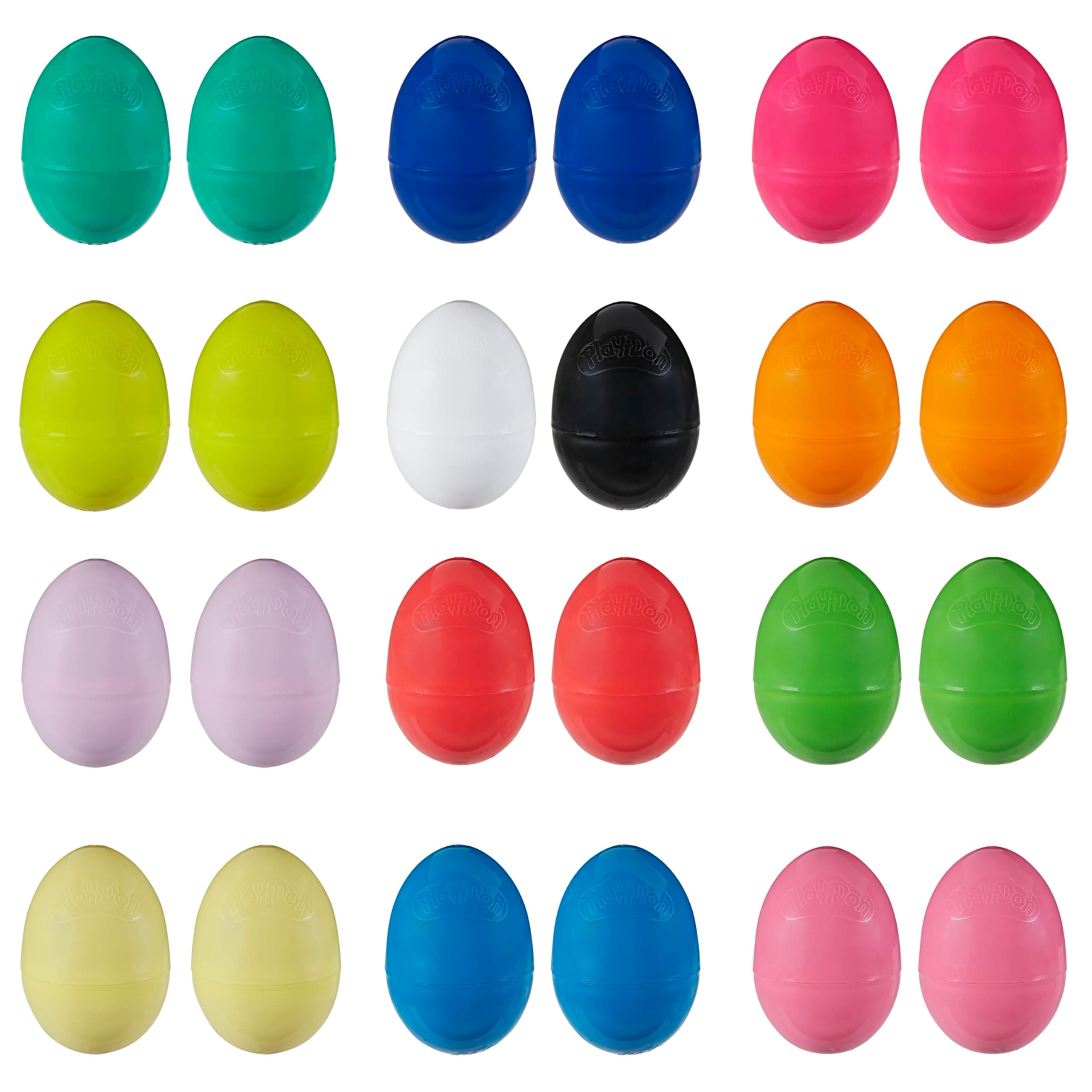 Play-Doh Eggs 24-Pack, Dinosaur & Dragon Egg Hunt Toys, Modeling Compound for Birthday Gifts & Party Favors, Easter Basket Stuffers, Kids Ages 2 and Up (Amazon Exclusive)