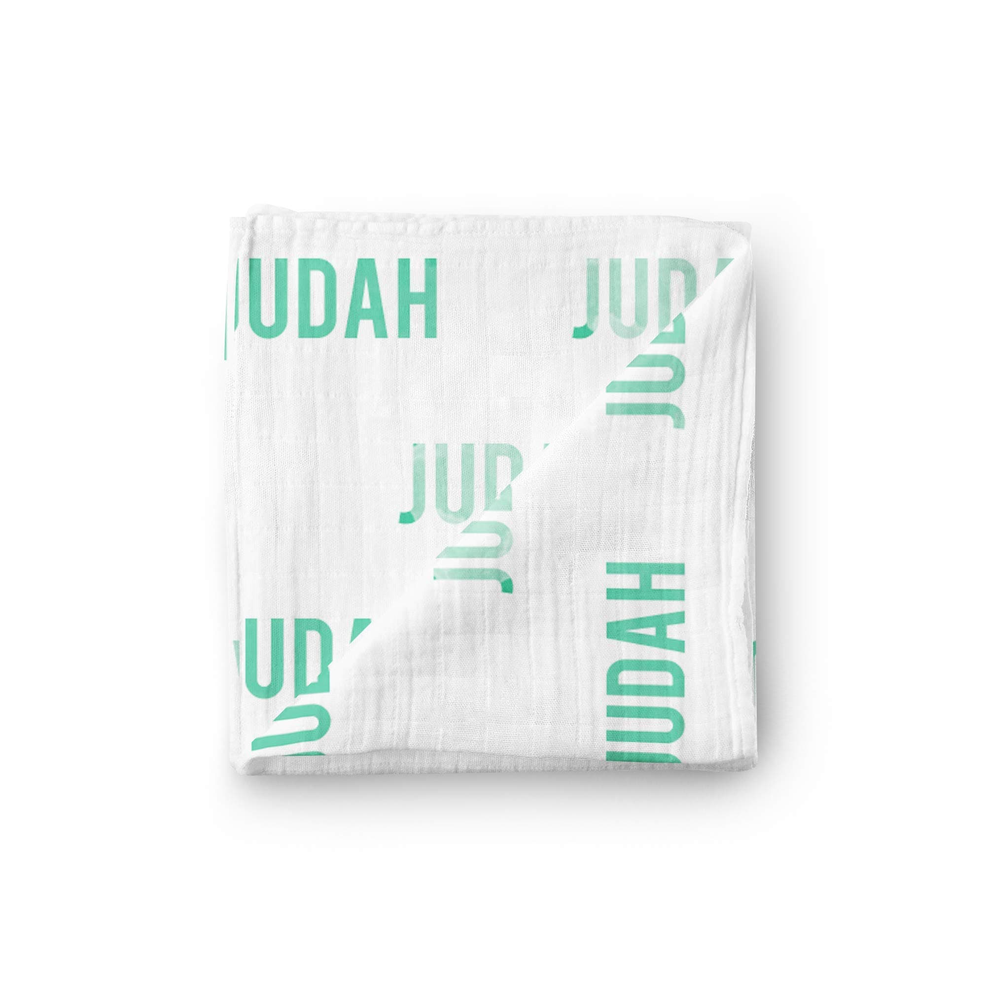 Personalized Hand Stamped Baby Swaddle Blanket