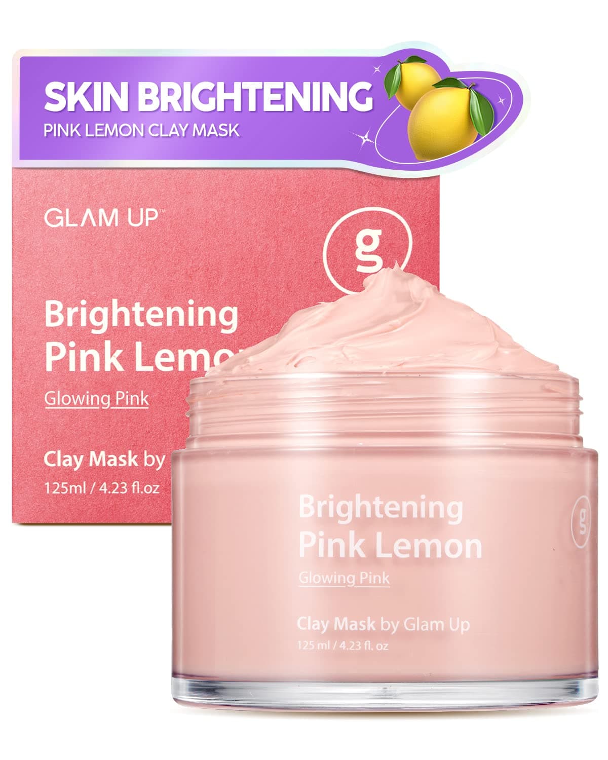 Brightening Pink Lemon Clay Mask