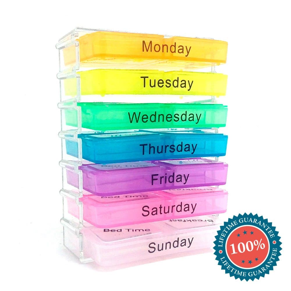 Pill Box Organizer – Vitabliss 7-Day Dose Dispenser Planner
