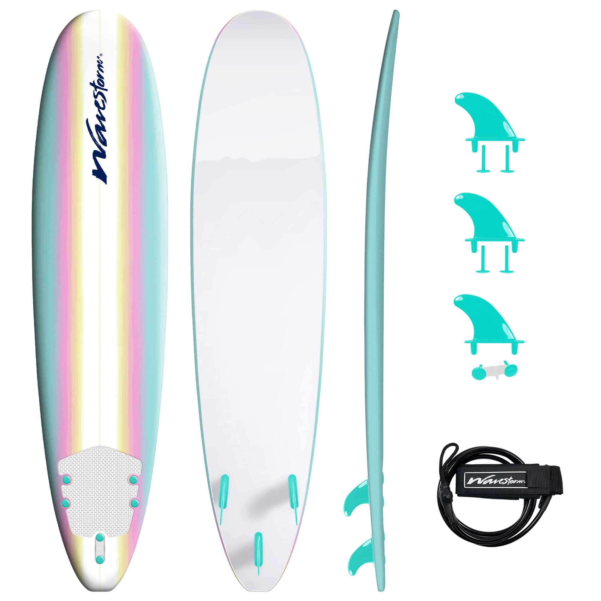 Classic Soft Top Foam 8ft Surfboard