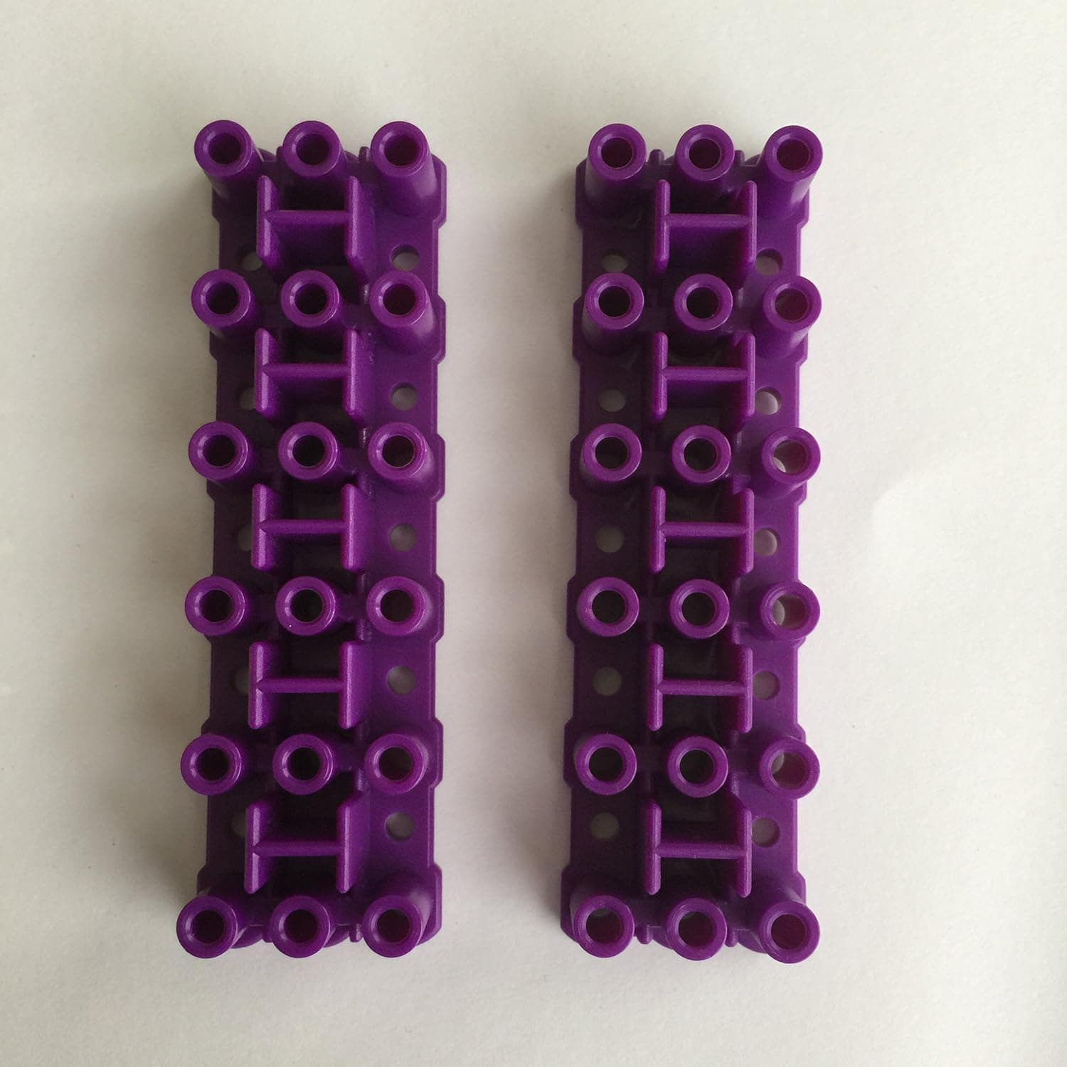 Six-pin Expansion Bases - Create wider, larger bracelets - Each pack includes 2 purple bases (R0064B)