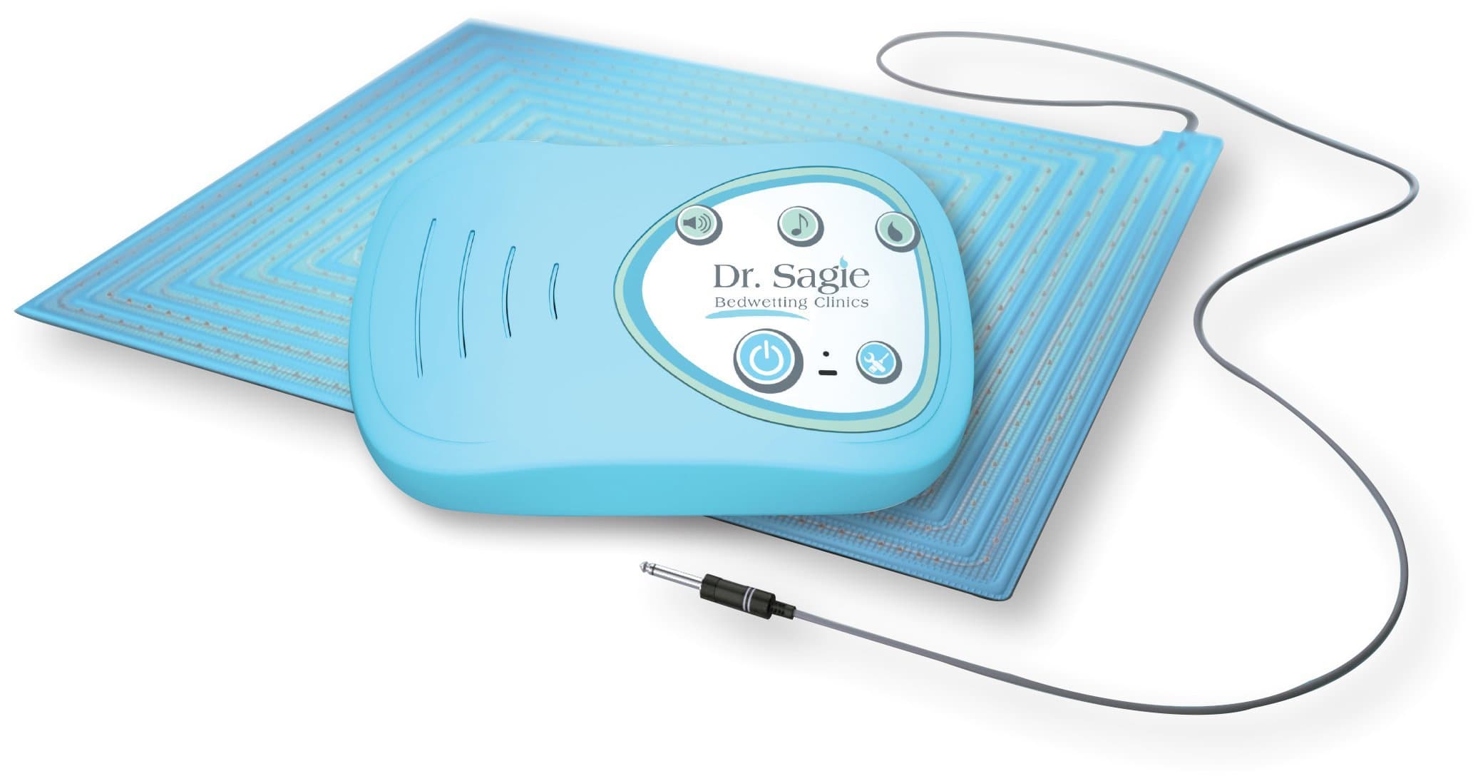 Bedwetting Alarm System with No-Wear Sensor + Online Program