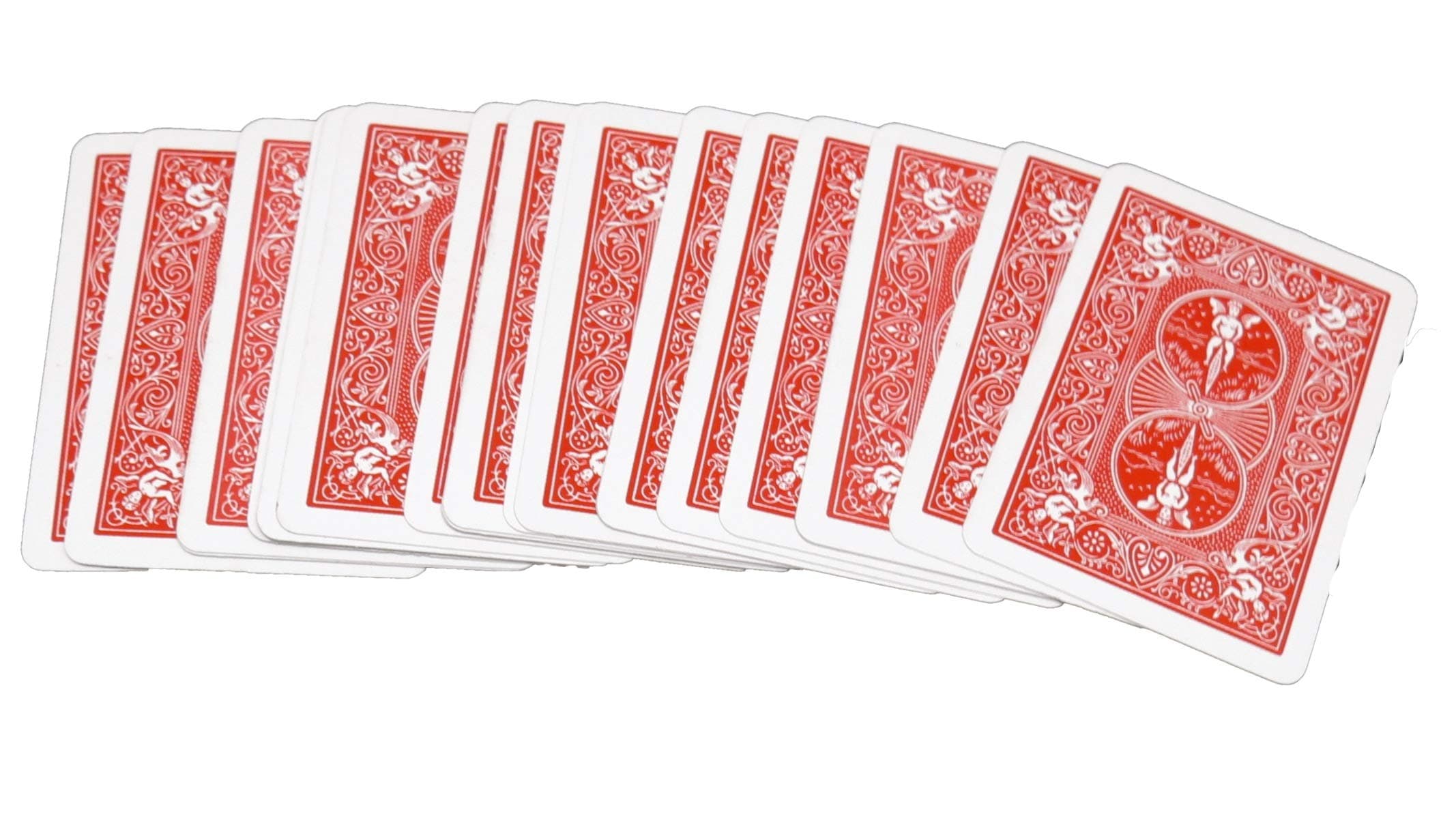 RED Back BLANK Face Magic Playing Cards by Bicycle by Royal Magic