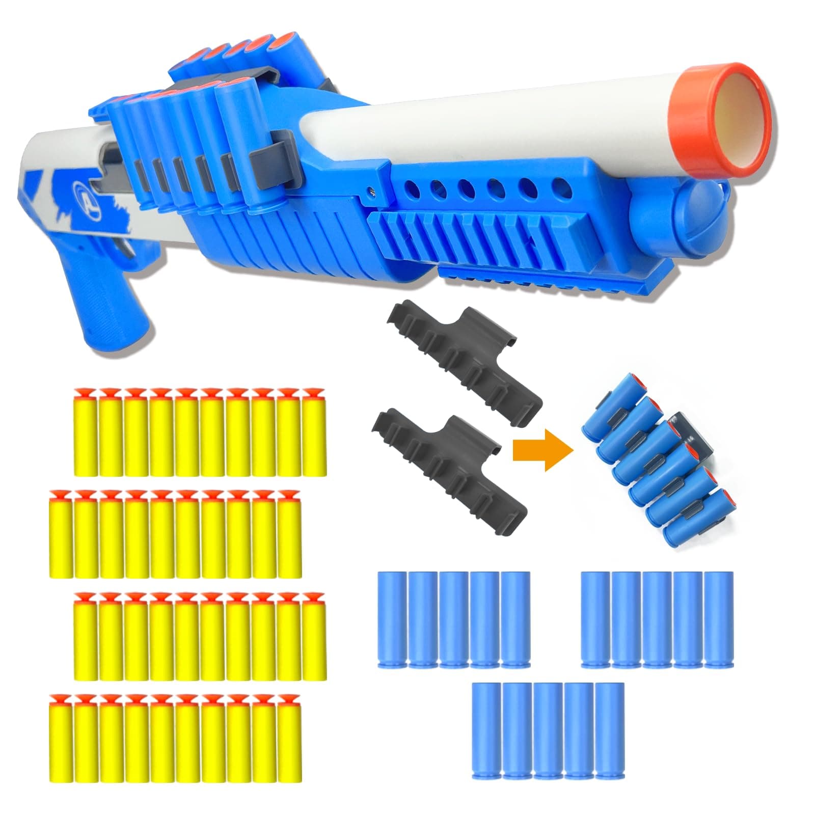 Lever Action Foam Blaster with Shell Ejecting Soft Dart Launcher for Adults & Teens 14+, Tactical Simulation Cosplay Prop with Safety Switch