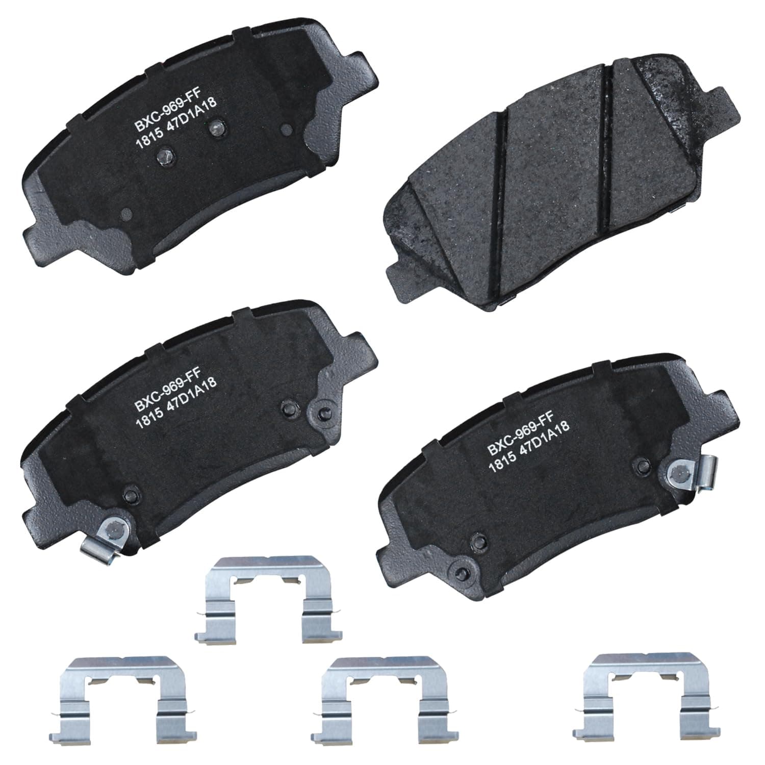 Bendix Premium SBC1815 Ceramic Front Brake Pads for Hyundai Creta 2020-2018, Santa Fe 2011, Santa Fe Sport 2018-2017, Kia Sorento 2020-2015