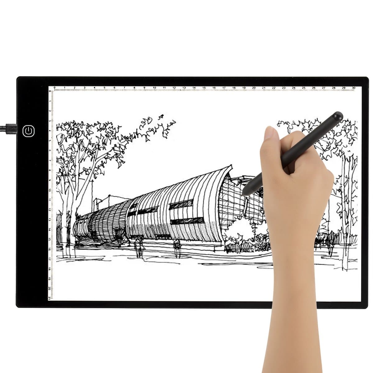 Tracing Board, EFANTUR A4 LED Light Box 0-100% Brightness Adjustable LED Light Pad Drawing Copy Board Tracing Light Box for Animation Design, Calligraphy Stencil, Tattoo Design, Sketch, Painting