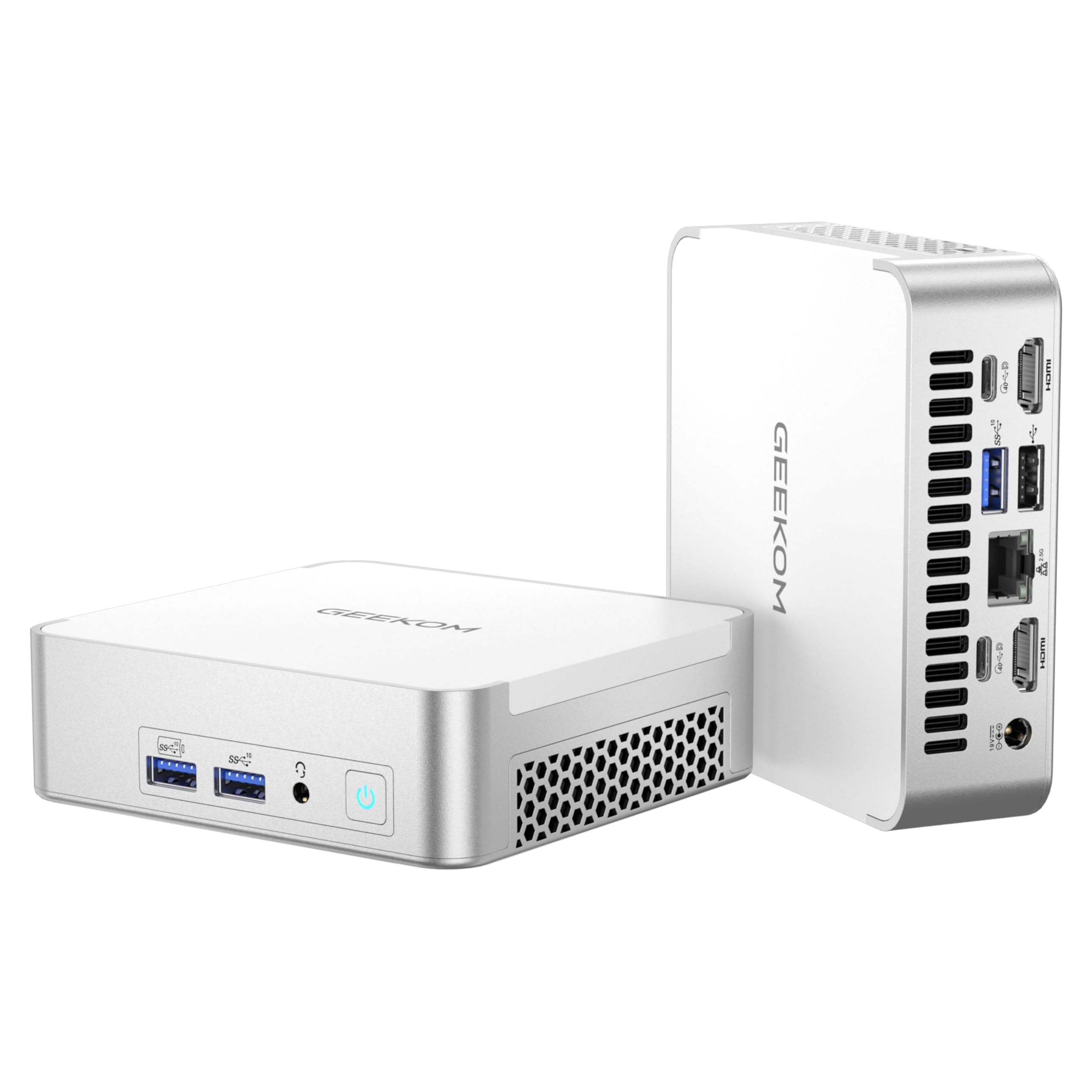 GEEKOM XT12 Pro Mini PC, 12th Gen Intel i7-12650H Mini Computers(10C/16T) 32GB DDR4/1TB PCIe 4 SSD Mini Desktop Computers with IceFlow 1.5 Cooling System, 8K/Quad Display/USB4.0/WiFi 6E/BT5.2/2.5G LAN