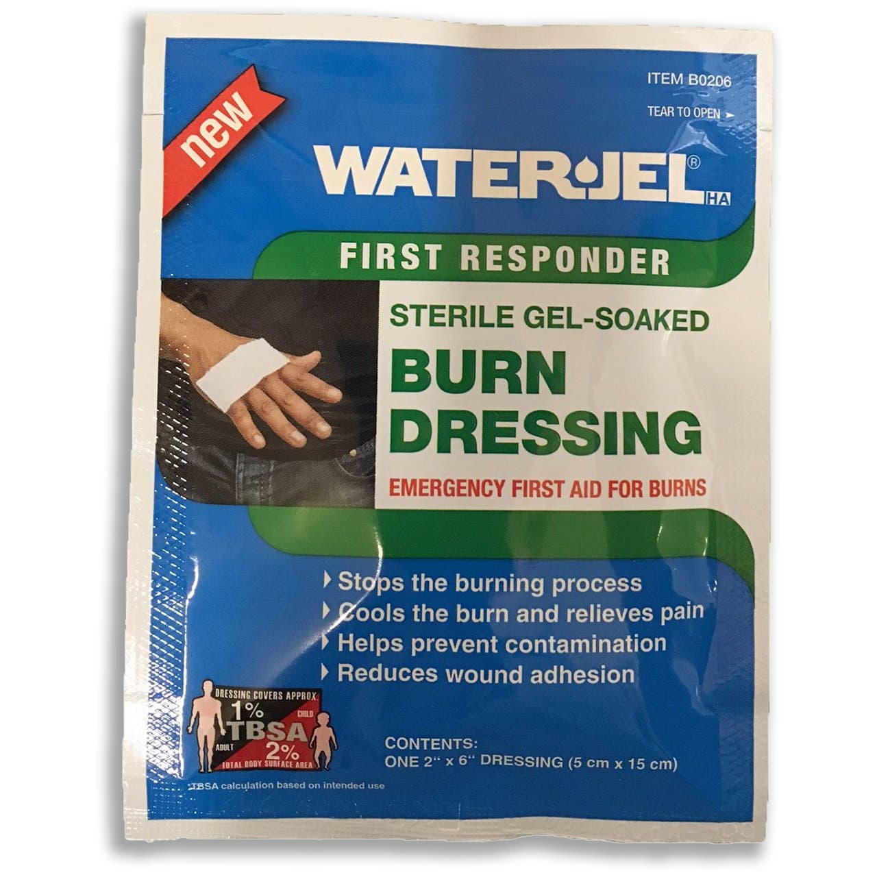 Water Jel 2" X 6" Burn Dressing - New Formula
