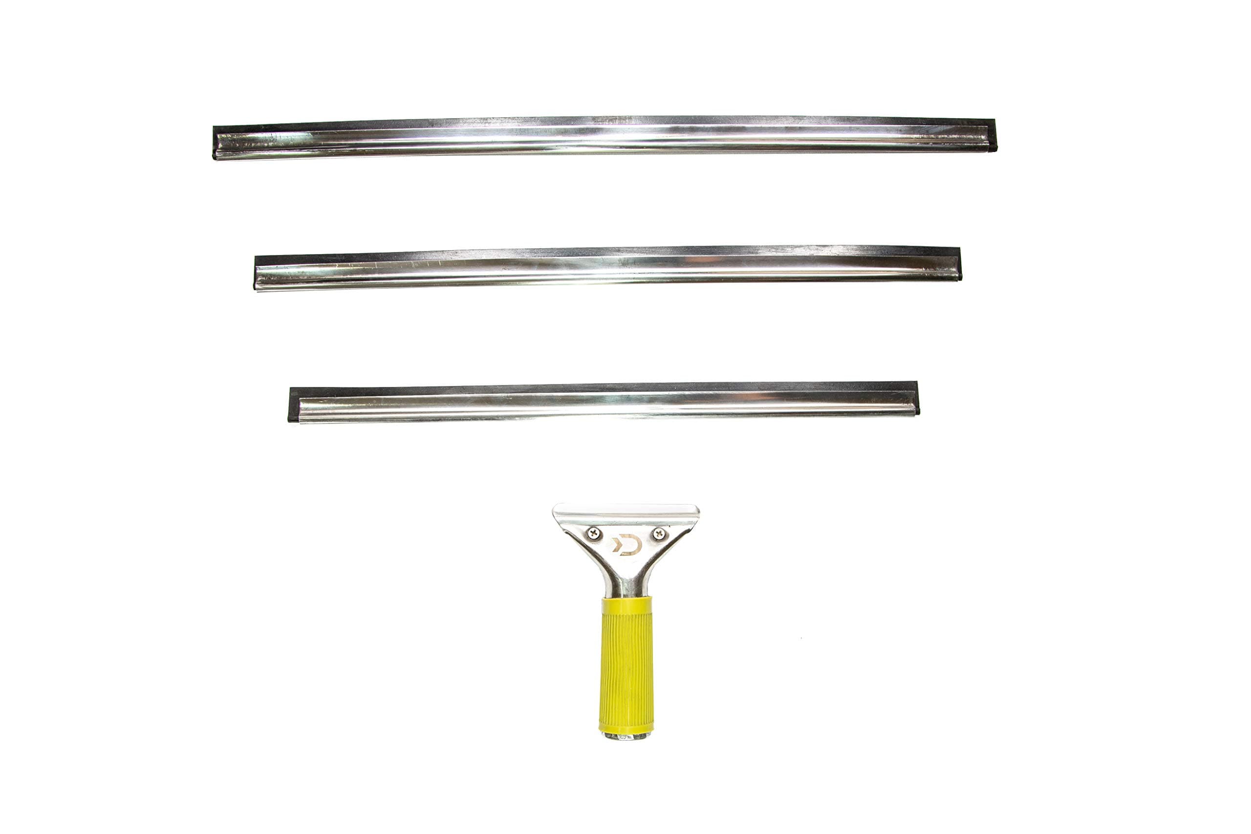 DOCA Window Washing Kit with Extension Pole – Head Only - No Pole, Window Squeegee for Window Cleaning - Squeegee Metal Large Blades (Handle Not Included)
