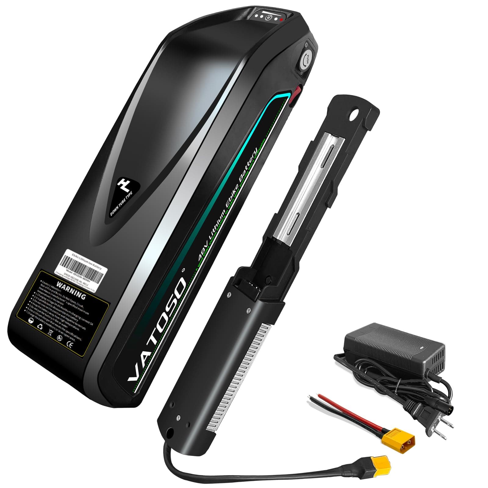 48V 20Ah Lithium Battery, W/ 30A BMS, Includes 2A Charger XT60 Connector, for 100W-1500W DIY Projects (48V 20Ah