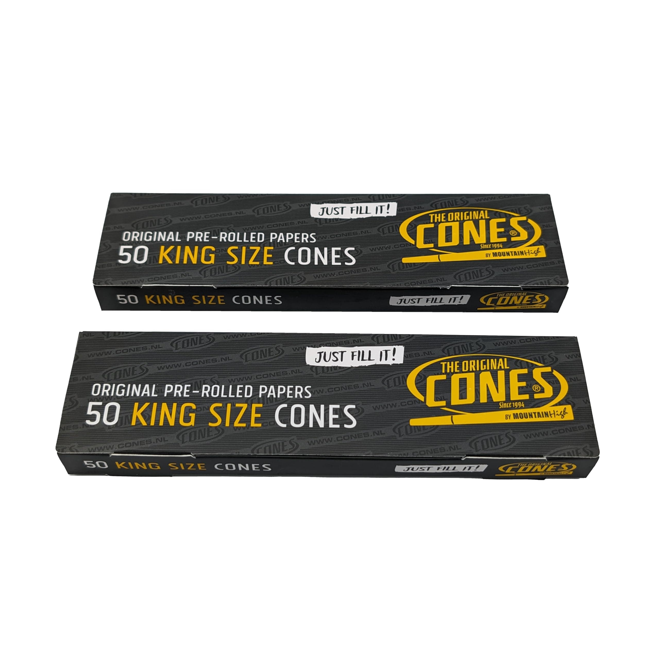 100 Smoking Papers Cones Pre-Rolled King Size 109 mm – with Roach Tip